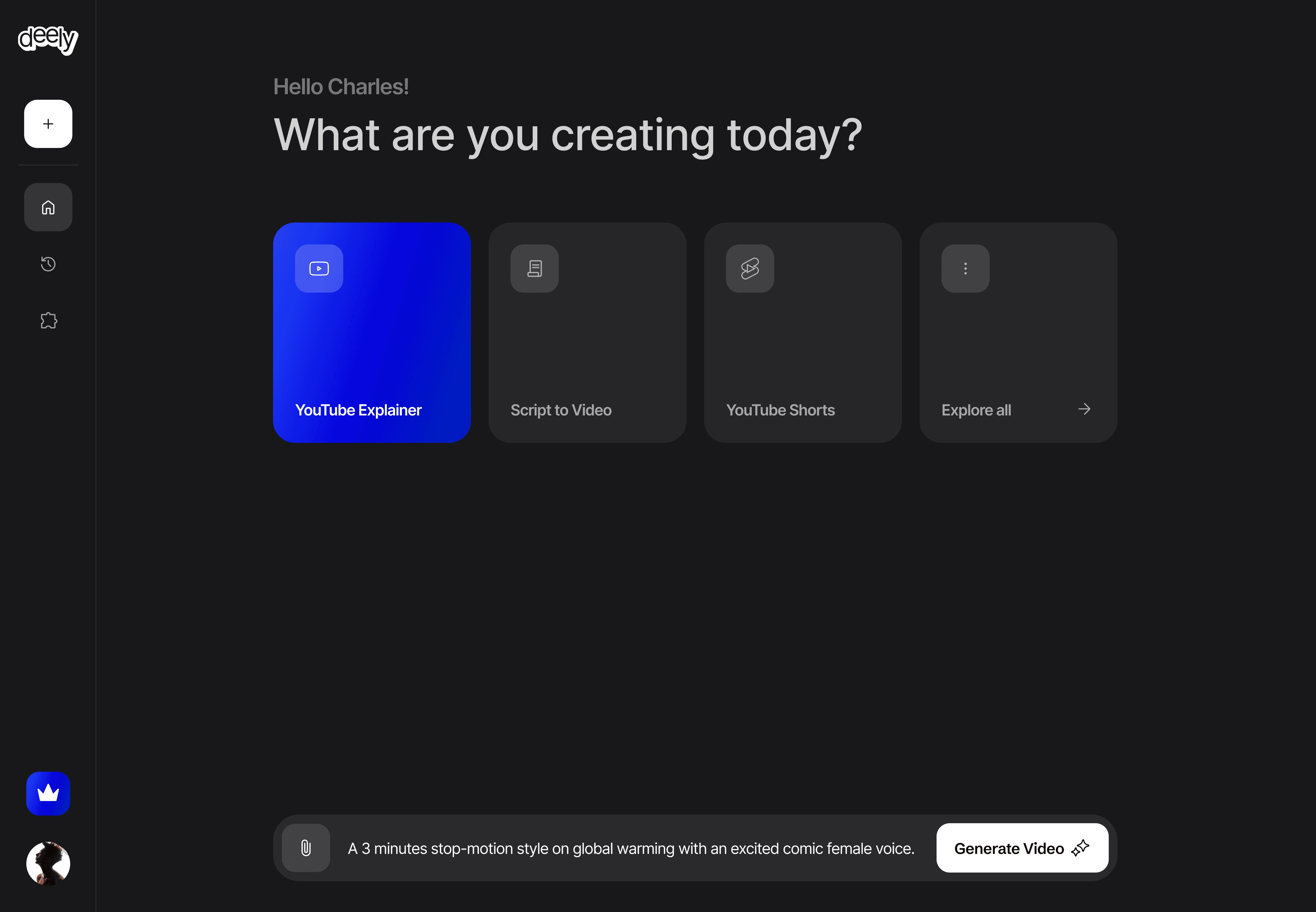 deely dashboard image