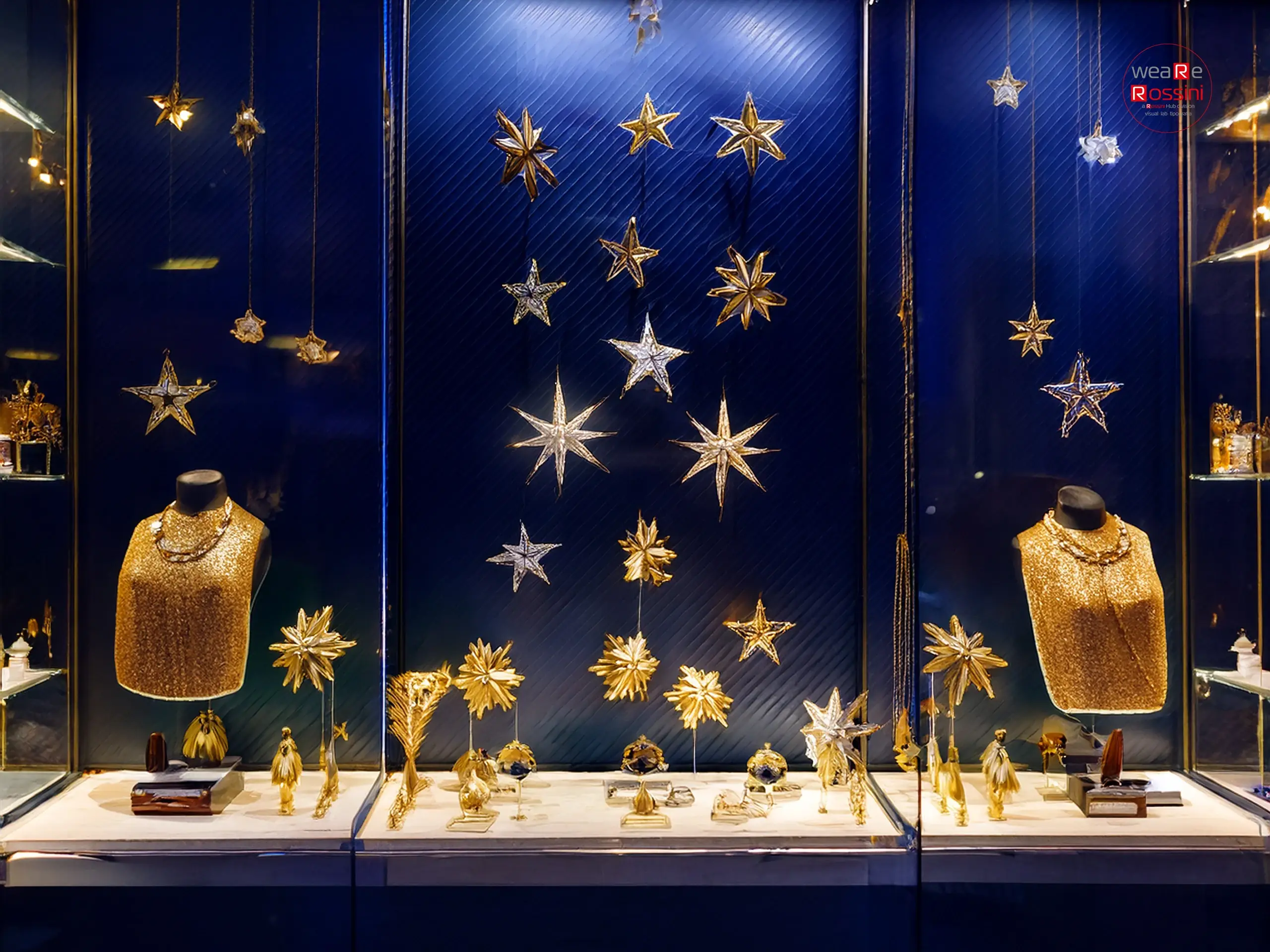 Fondo stampato grande formato per allestimento vetrina