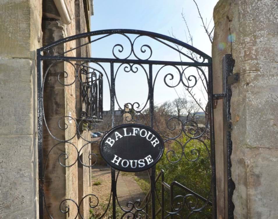 The gate of our Balfour house