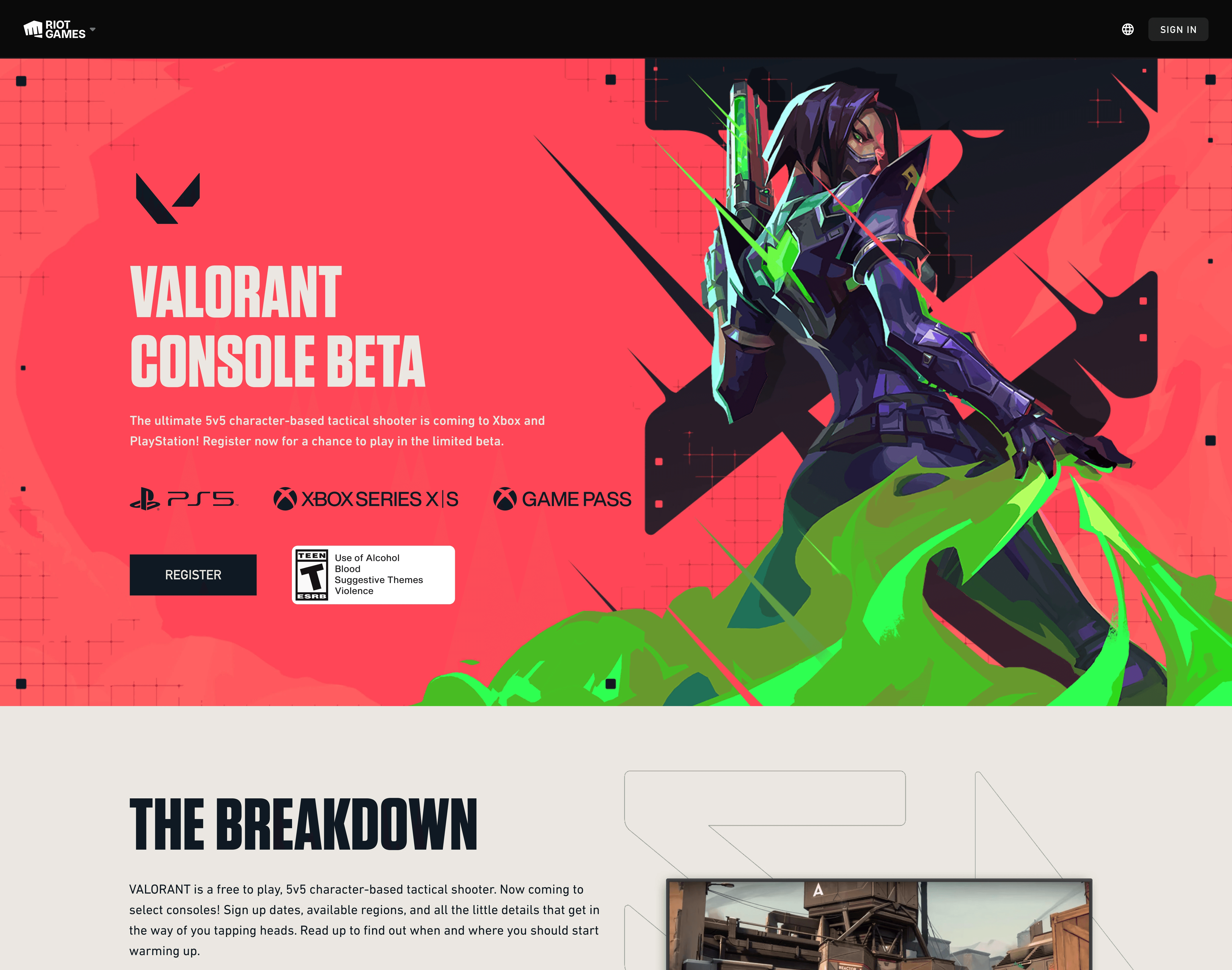 Valorant Landing Page