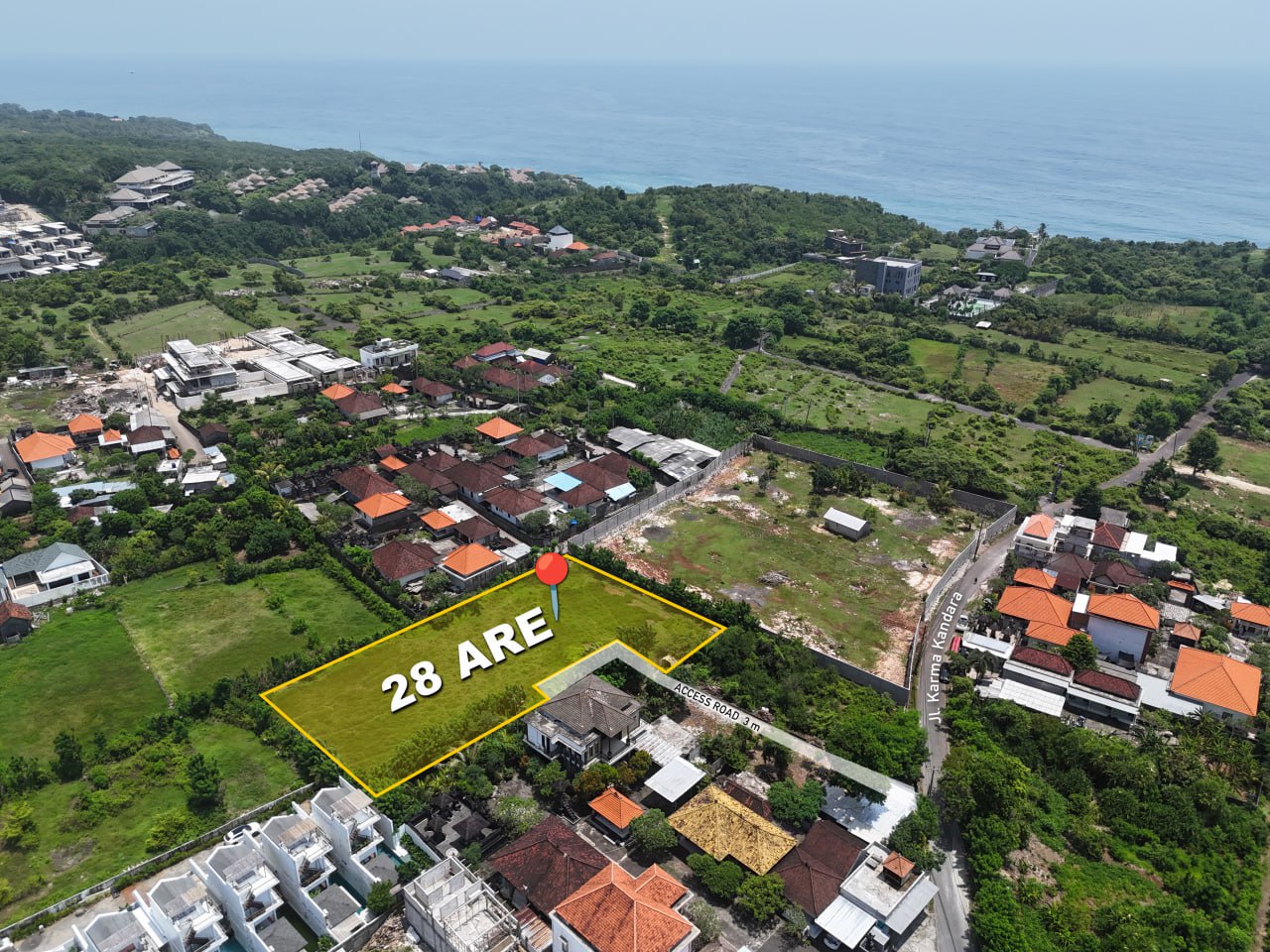 2800 m² land plot in Melasti, Leasehold 35 years