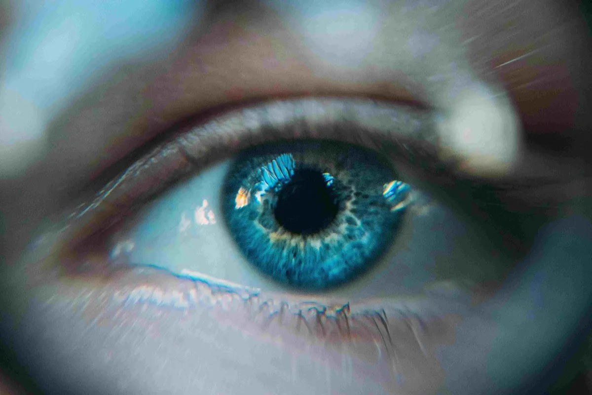 Close up image of a human eye