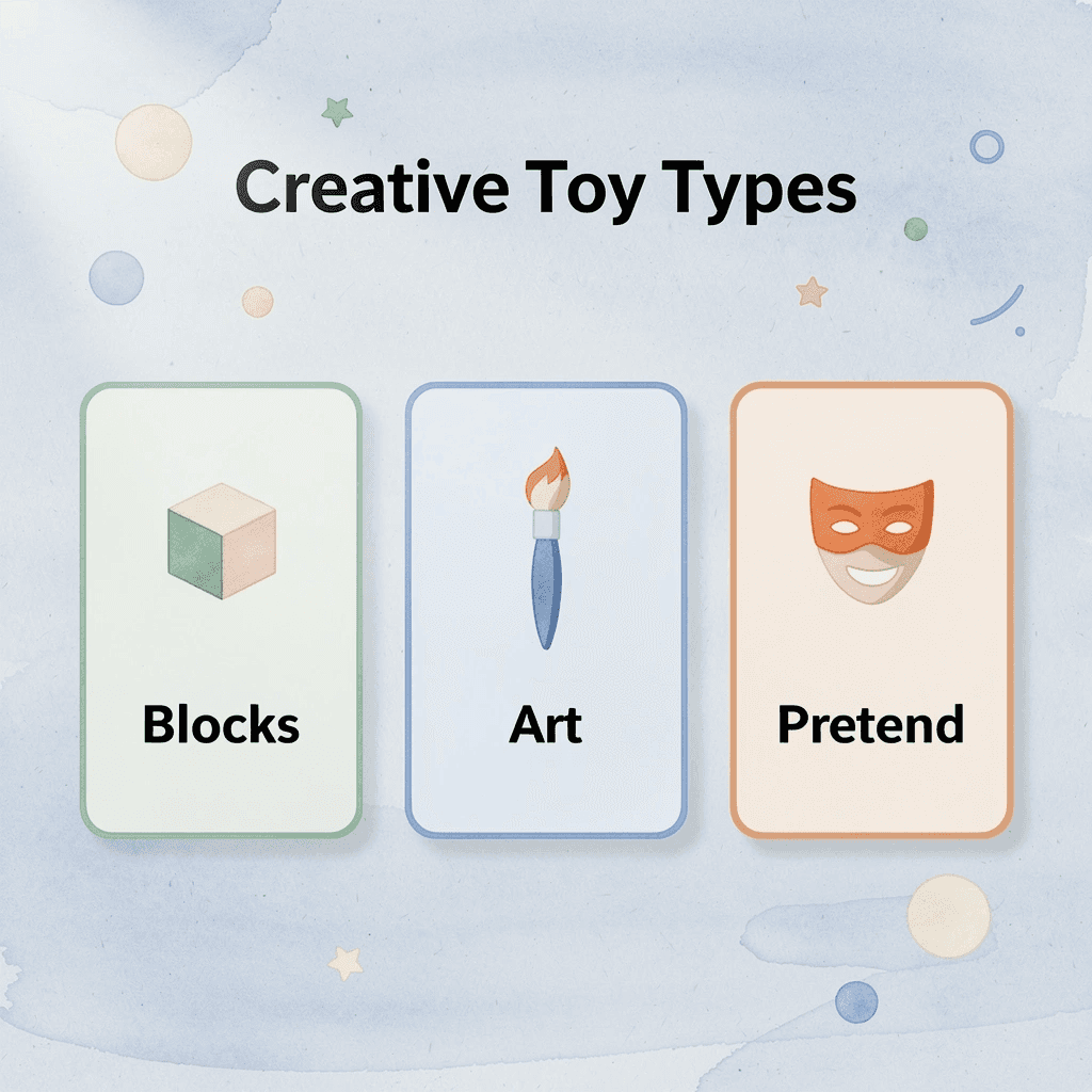 Three types of creative toys for children
