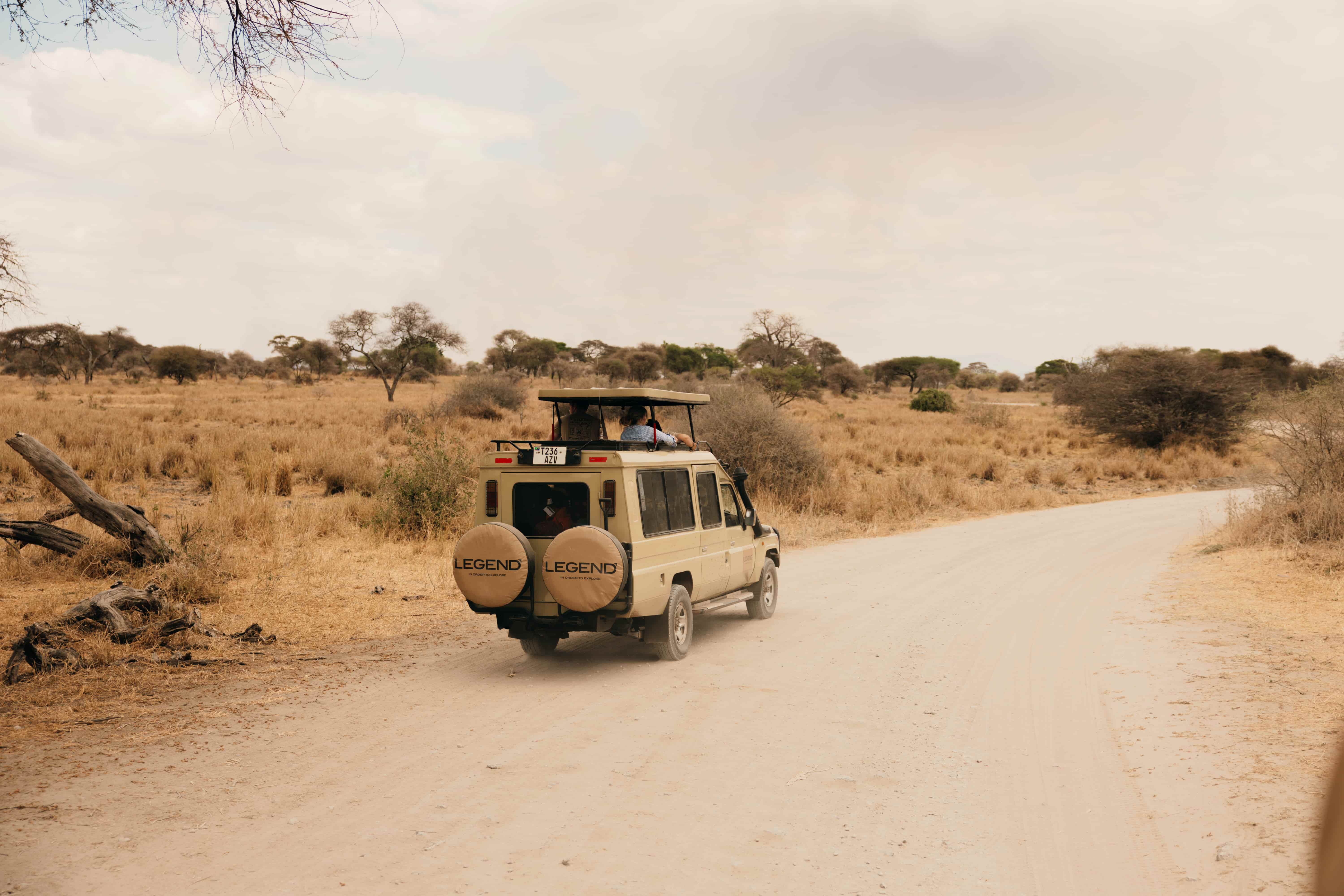Legend Safari vehicle after Kilimanjaro
