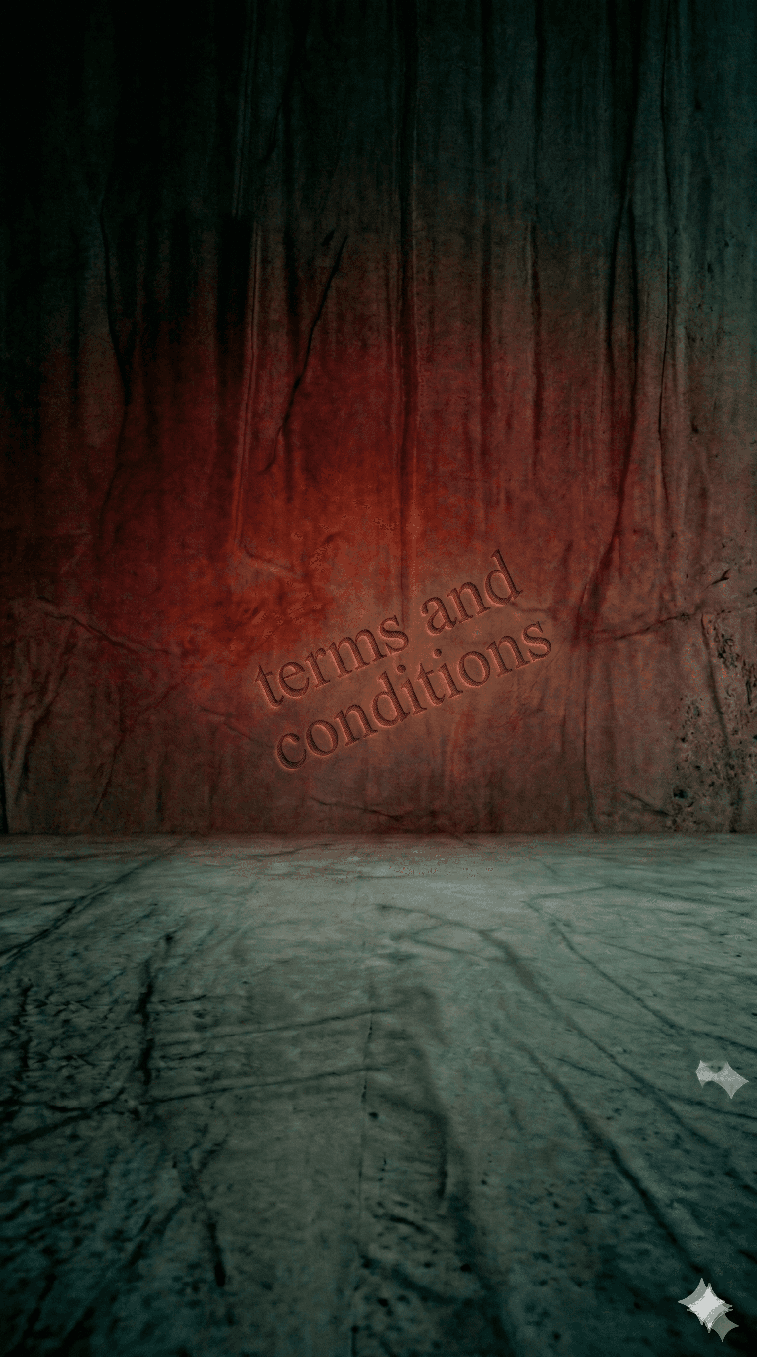 Privacy policy wording on a concrete and red background