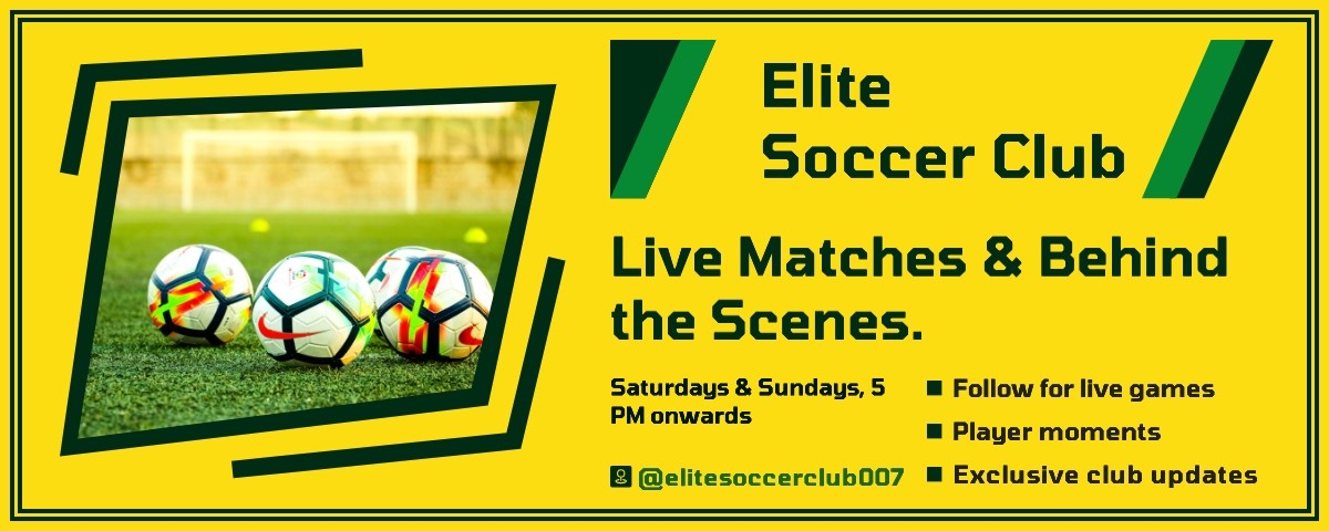 Twitch banner for football club