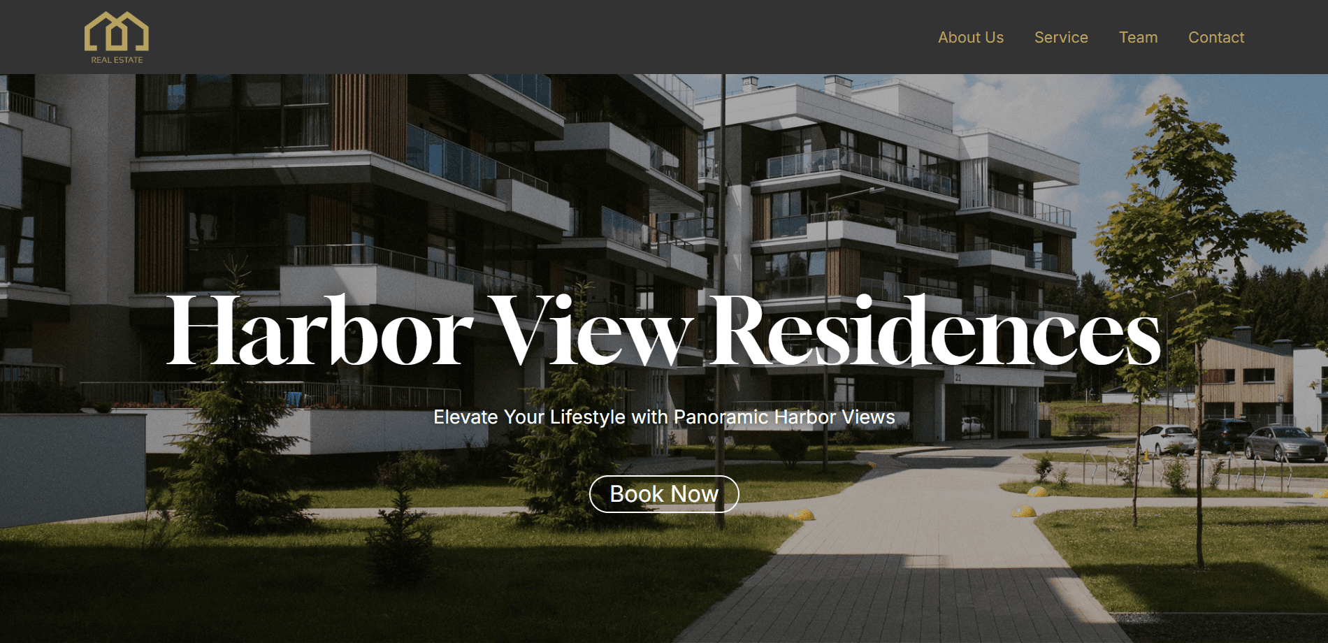 Real estate Carrd template