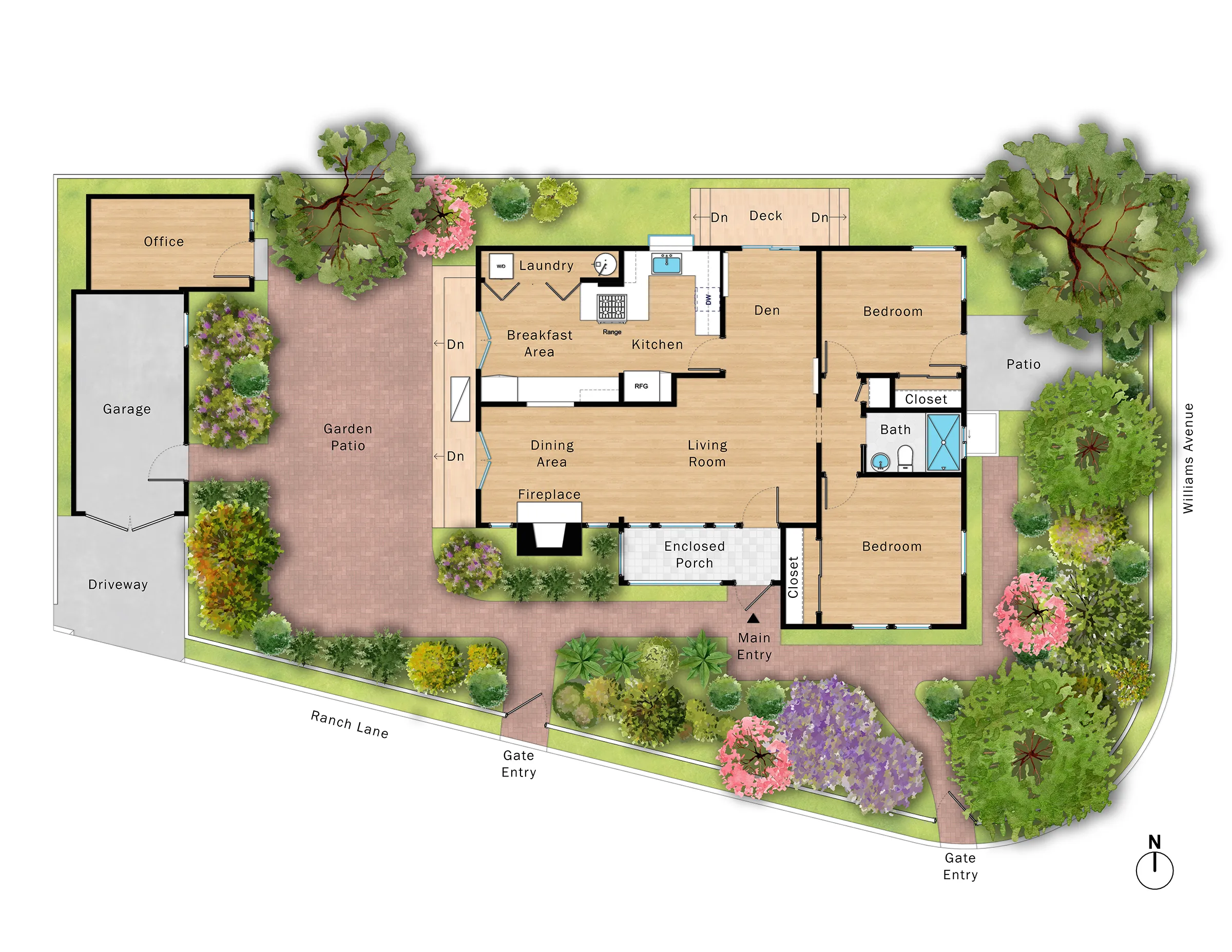 Williams Avenue Site and Floor Plan