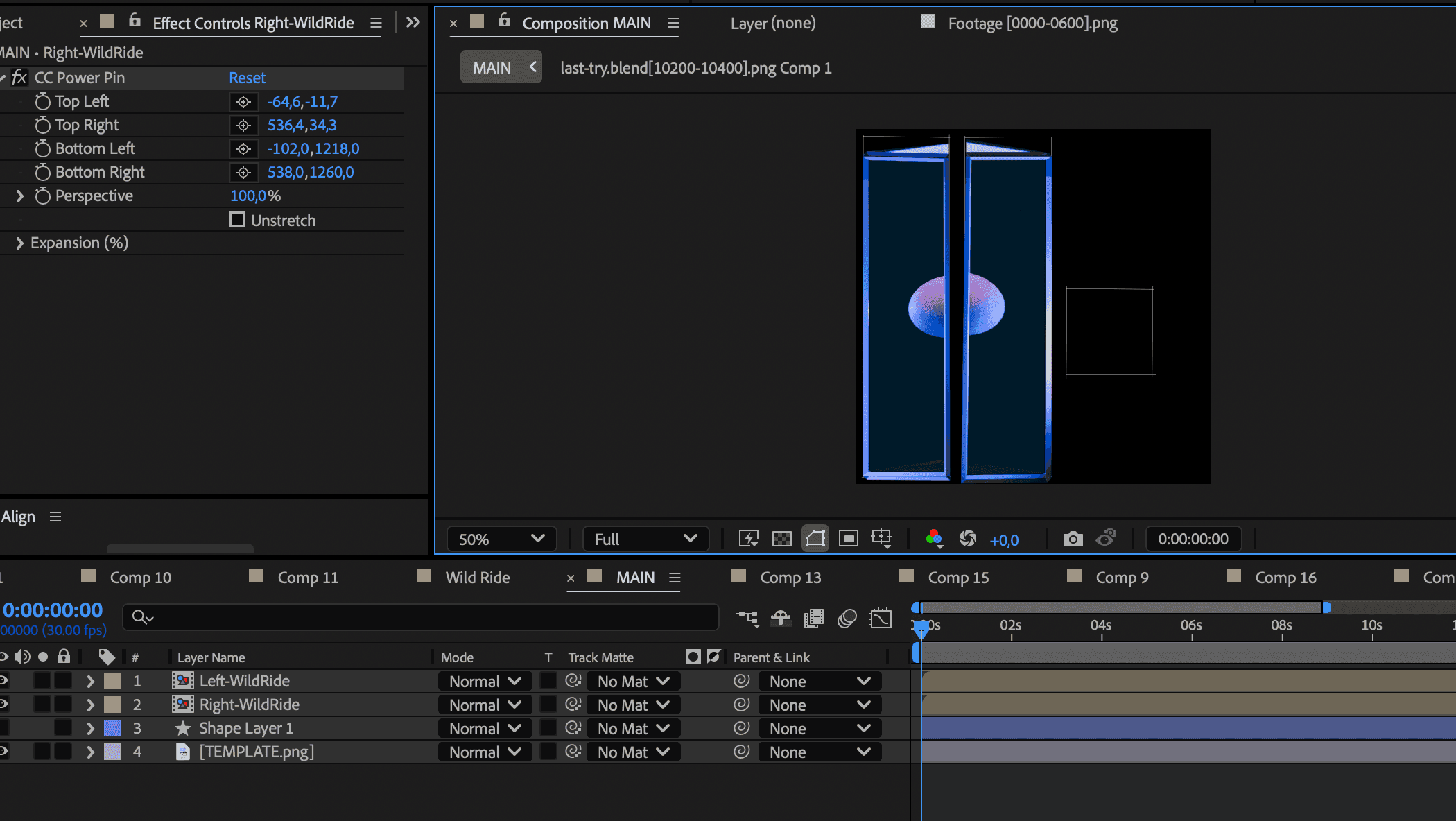 Image of the three screens