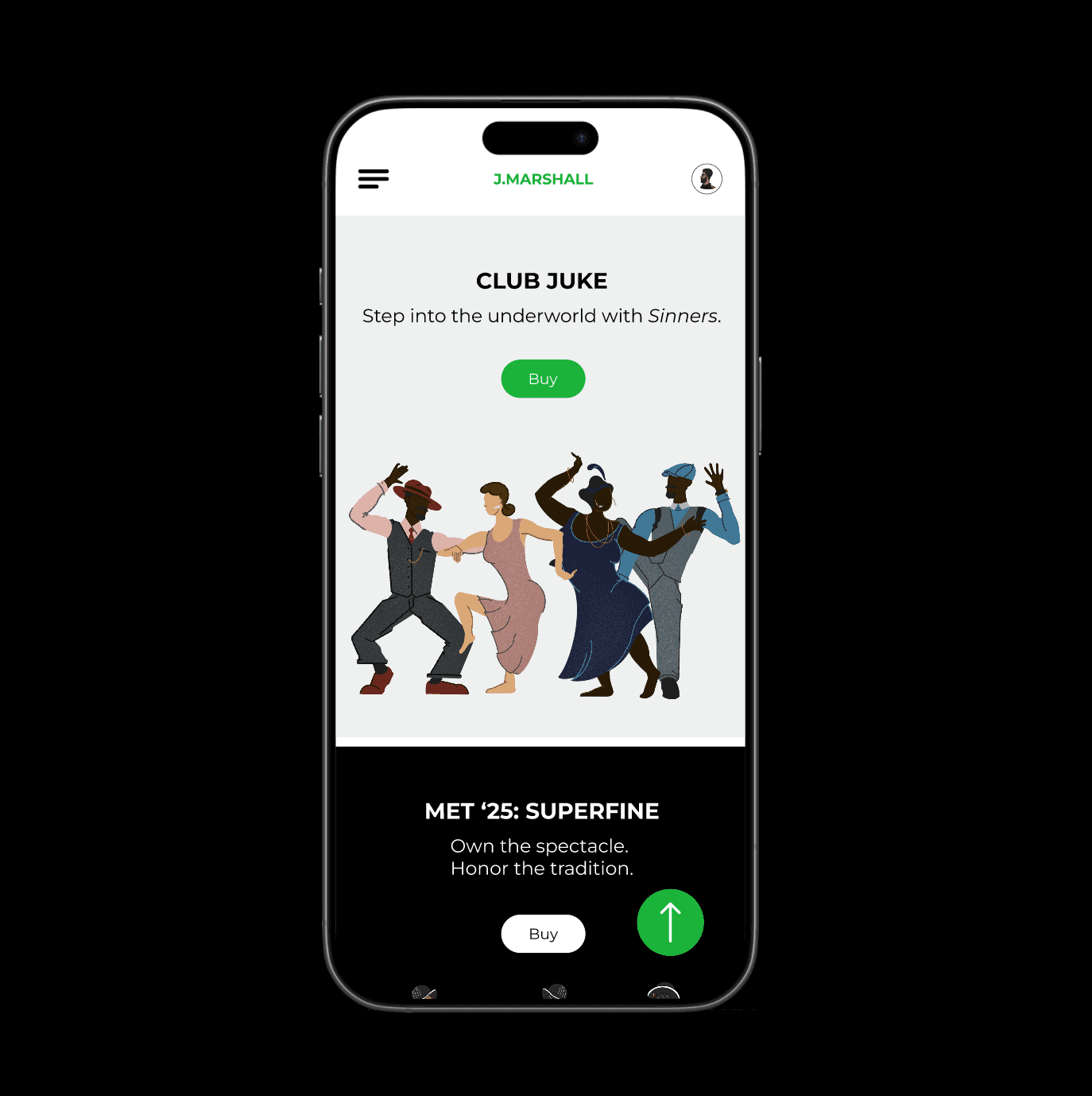 Image of mock iPhone 16 Pro Max prototype featuring James Marshall's illustrations.