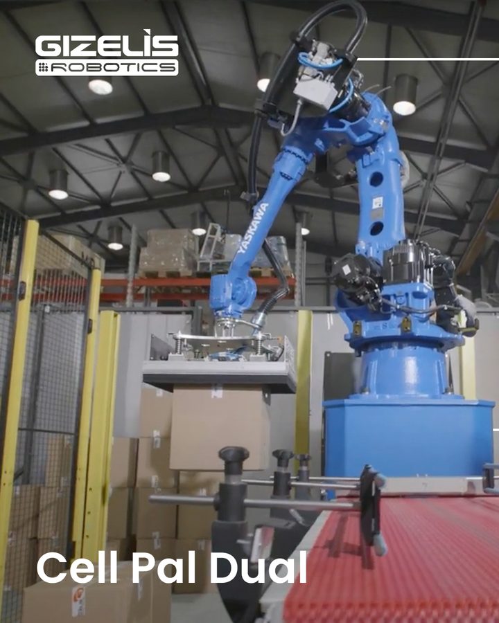 Gizelis Robotics post: Palletizing cell