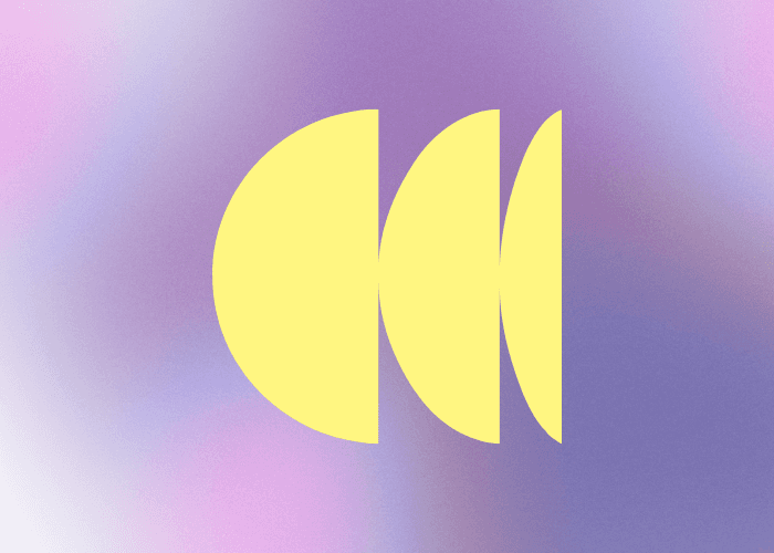 Abstract geometric yellow brand symbol representing brand identity services