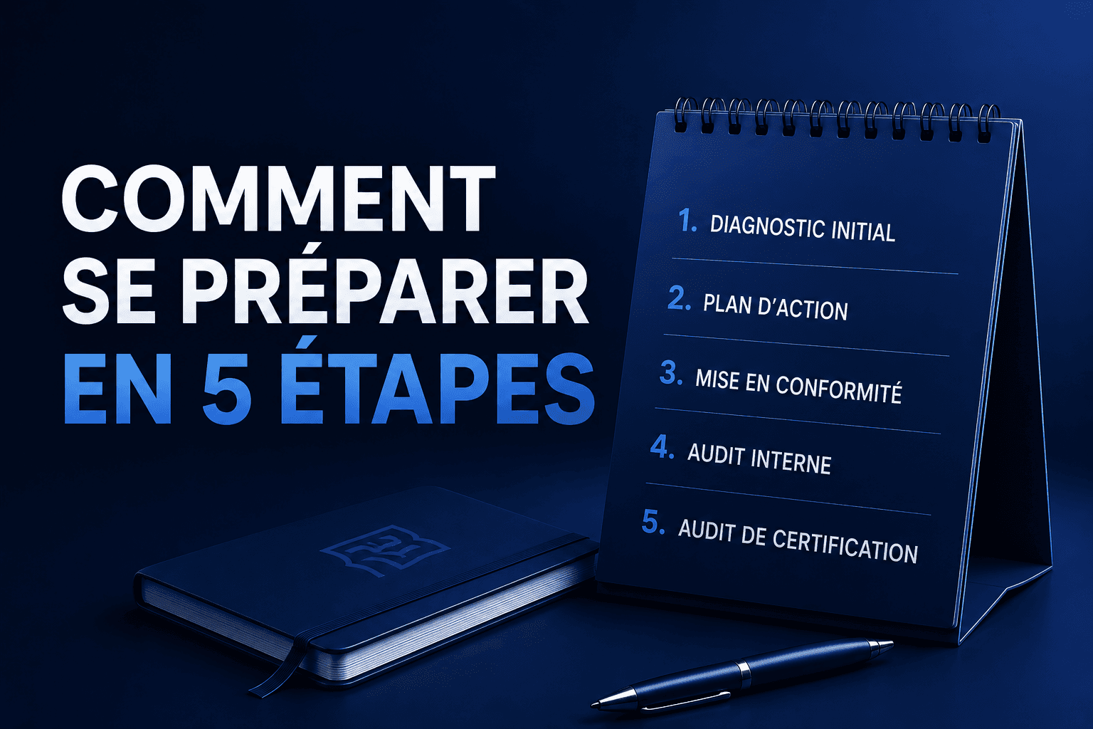 Audit Qualiopi : préparation en 5 étapes avec checklist, plan d'action et accompagnement à la certification.