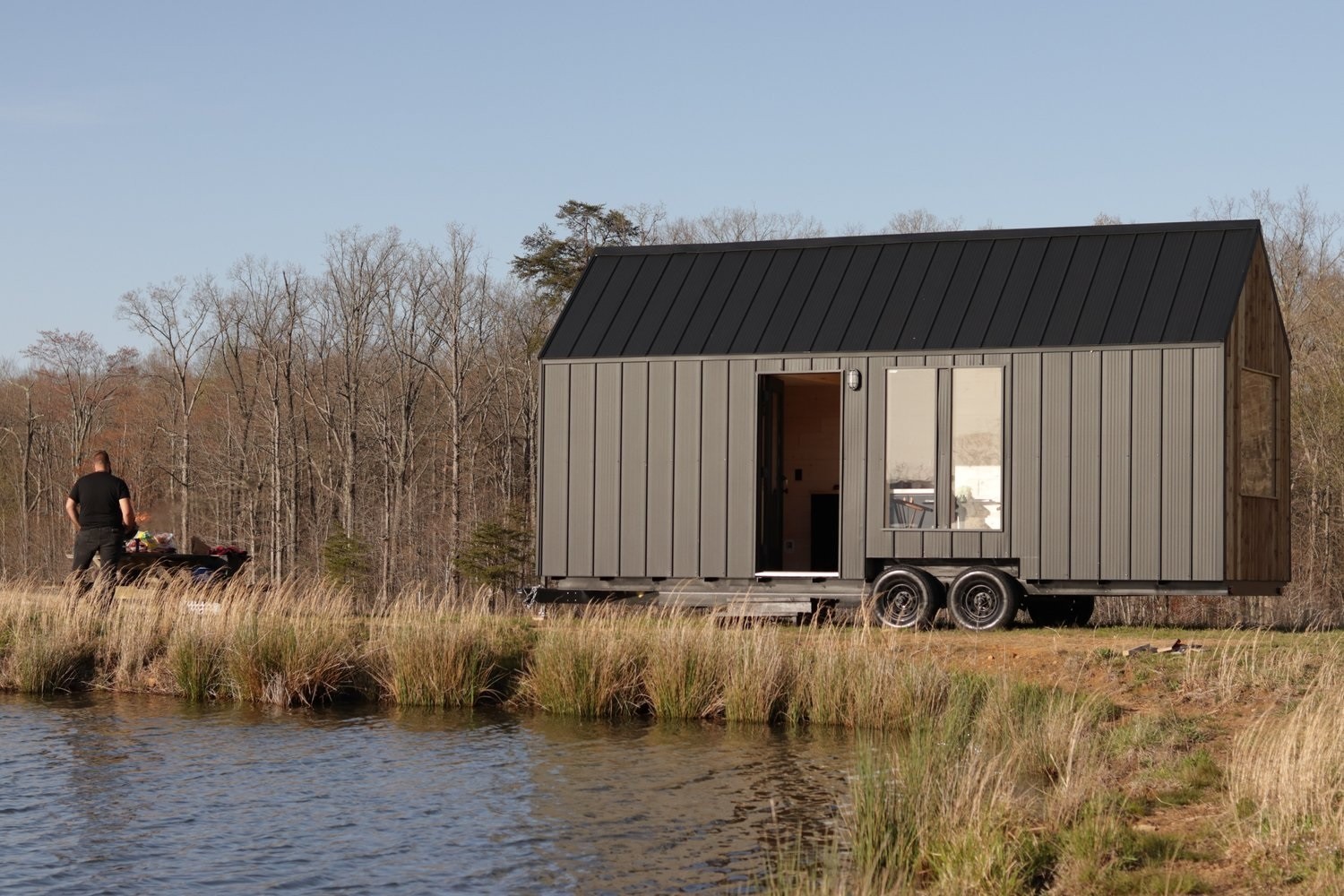 Nordic and Spruce Modern Tiny House Exterior