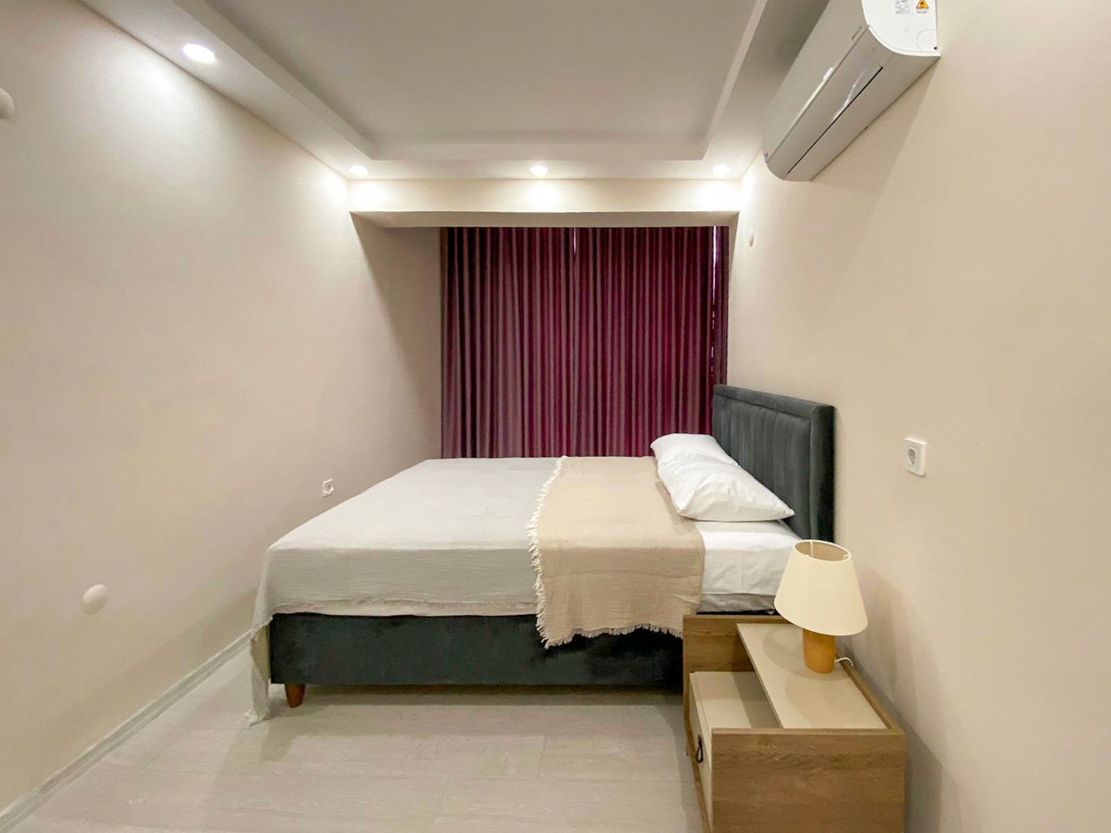 Bedroom interior of 1 bedroom apartment at Zen Garden Suites Side Antalya