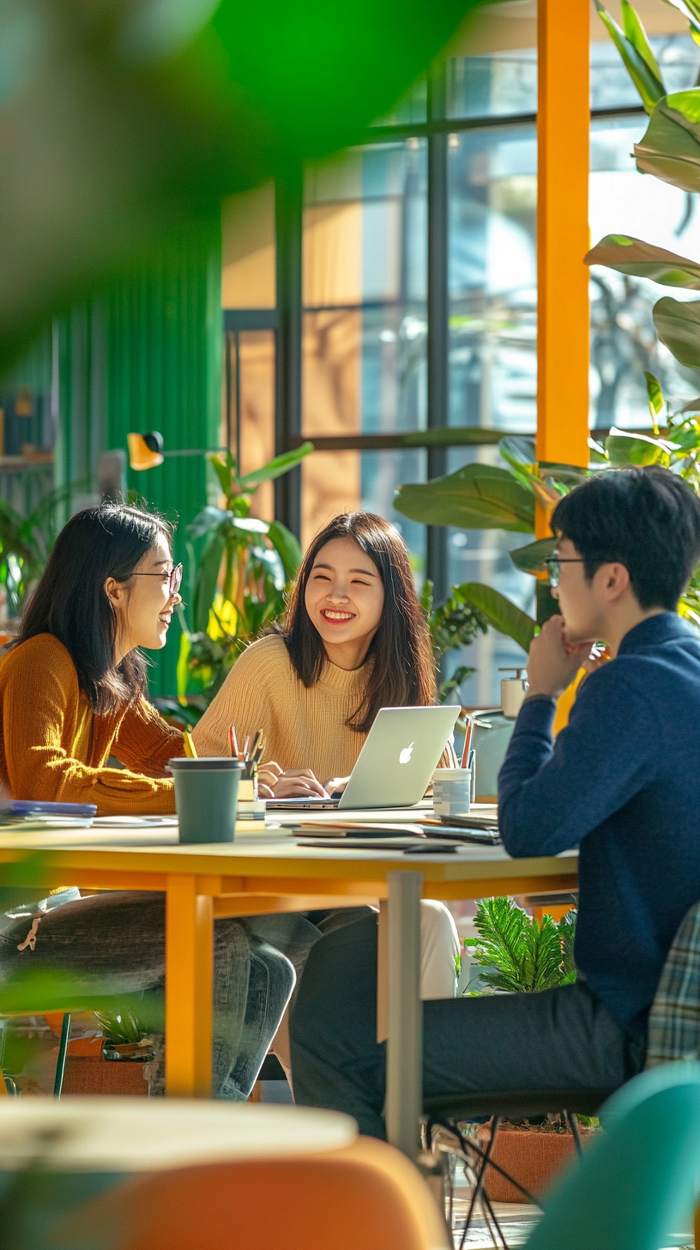 man standing in front of people sitting beside table with laptop computers