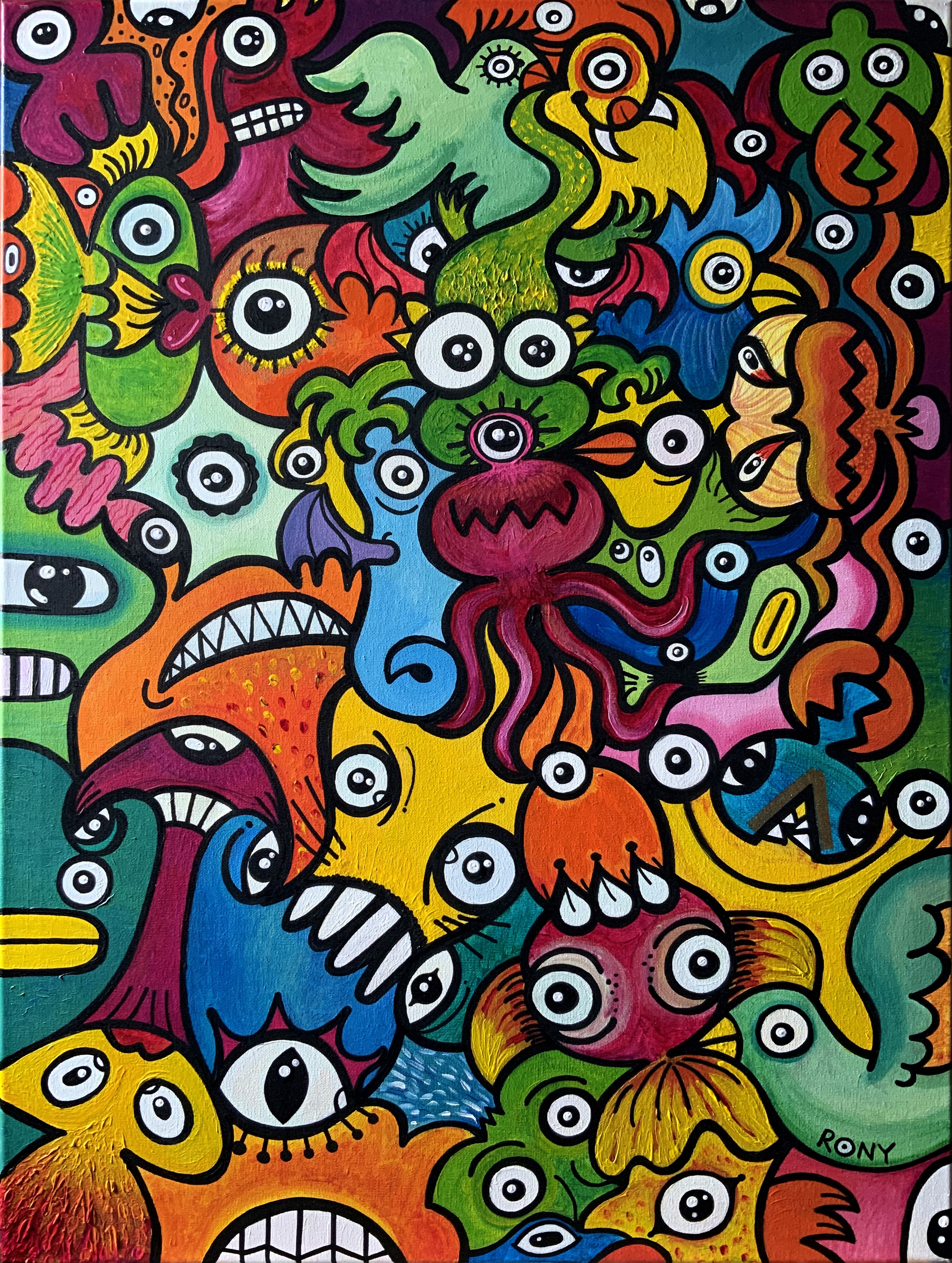 Doodle planet. Full view