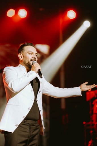 Music producer sitting in his studio