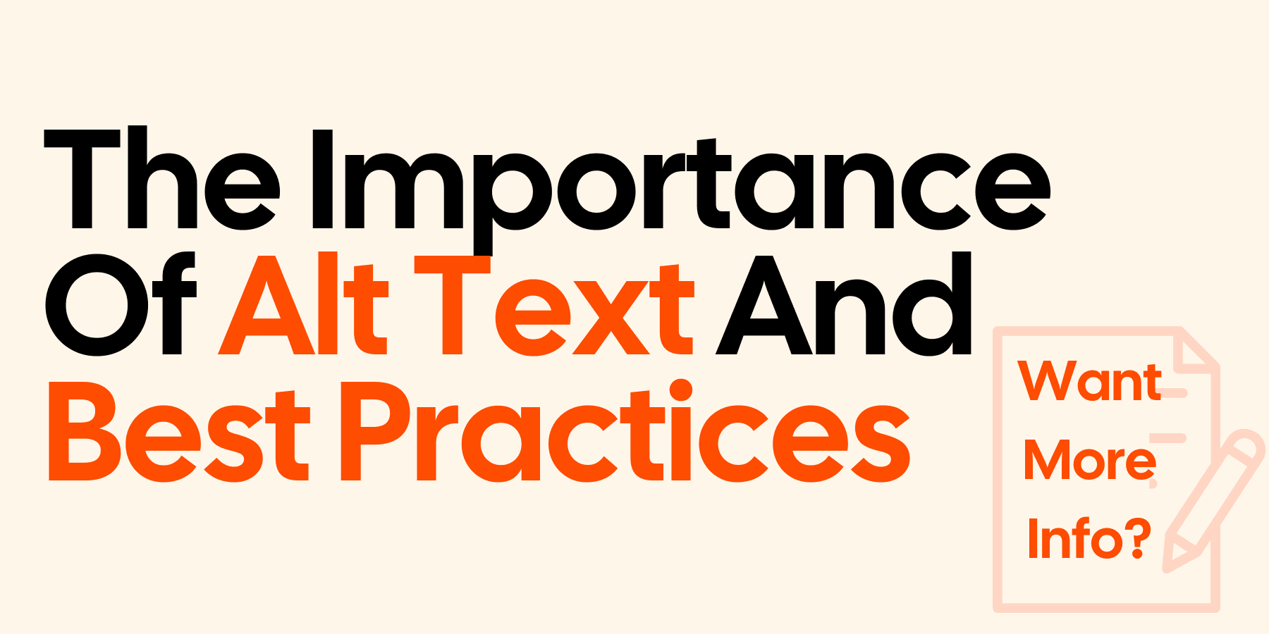 The importance of alt text and best practices