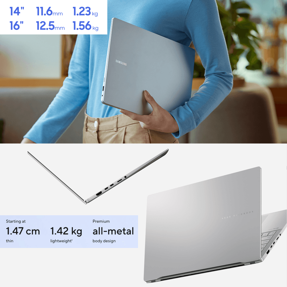 ASUS Vivobook S15 vs. Galaxy Book 4 Pro, build quality