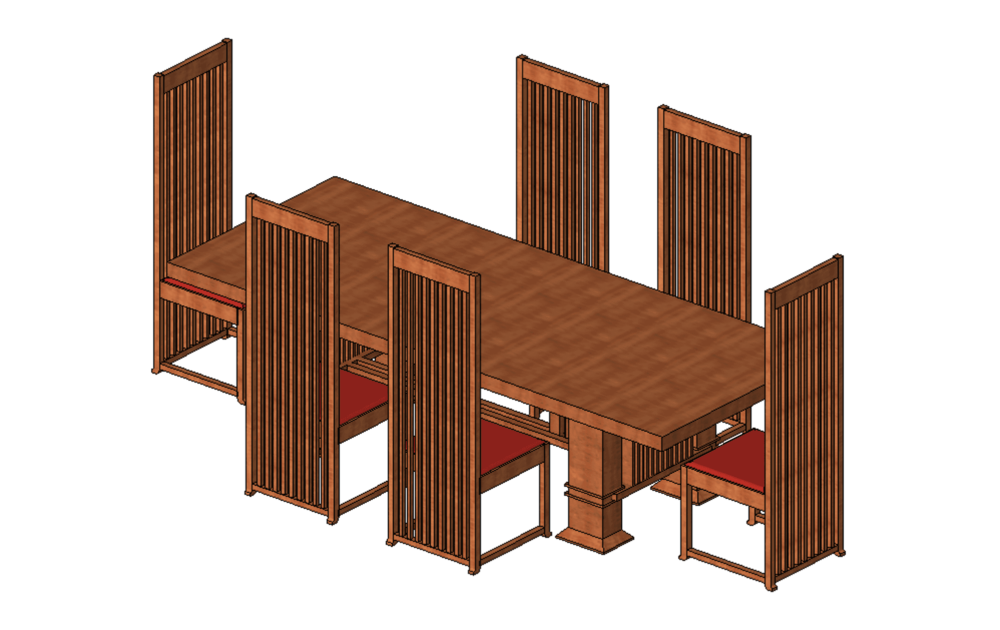Chairs and a table can be nested into the same family. Setting them as Shared will allow us to tag and schedule them in the project.