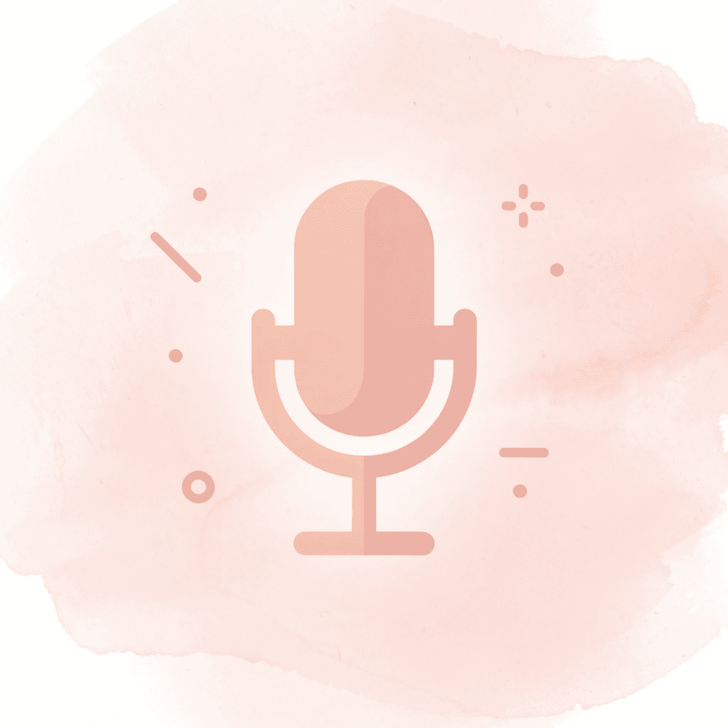  Microphone icon representing pronunciation practice