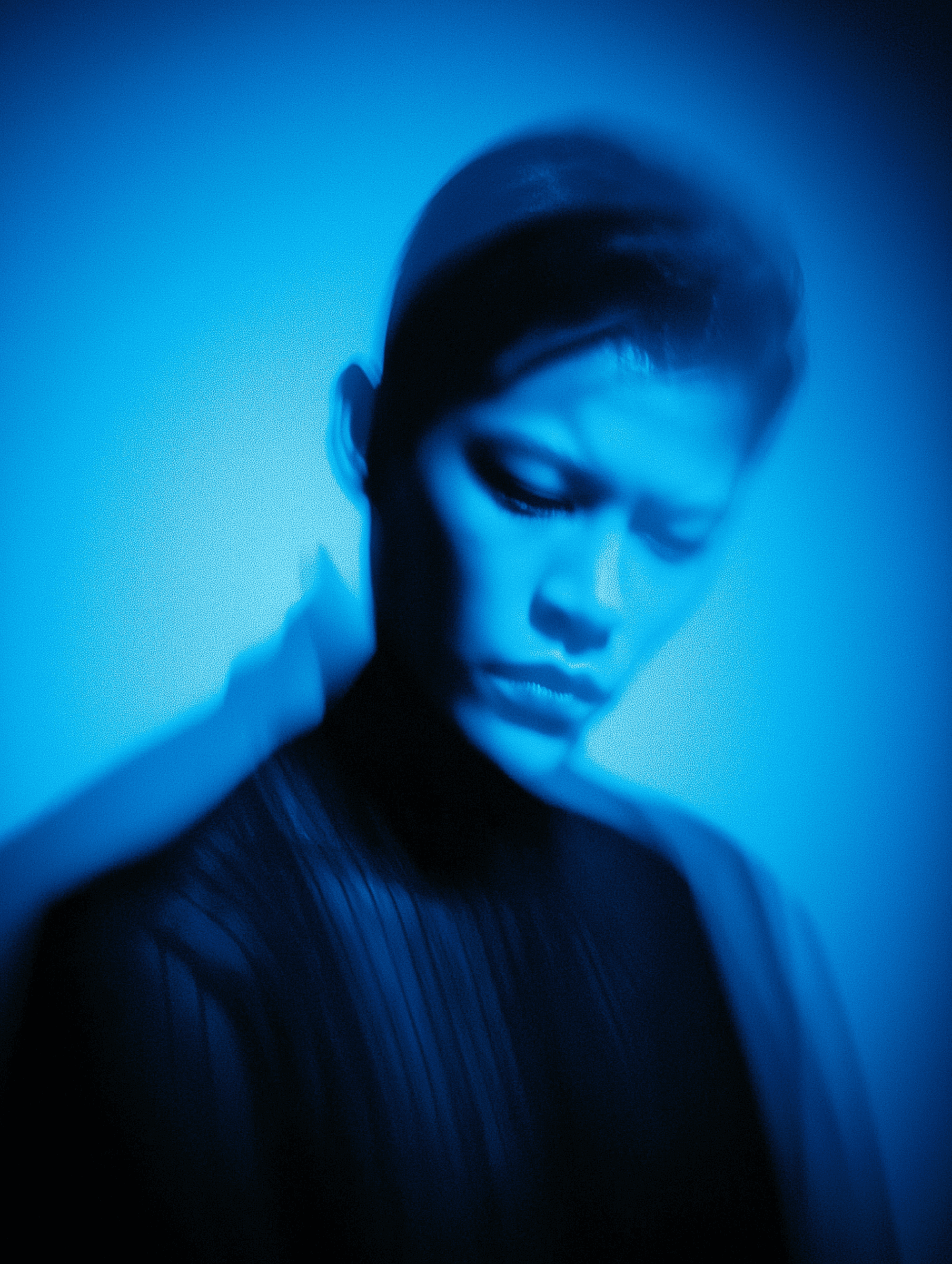 Blue Glow: Studio Portrait Series
