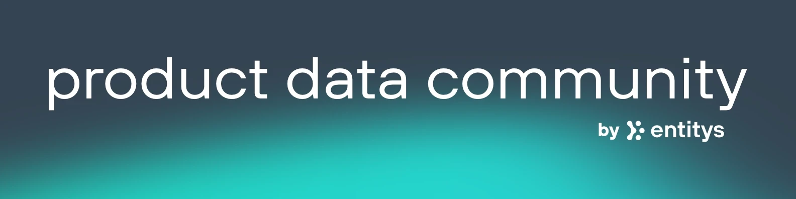 entitys.io Product Data Community Banner