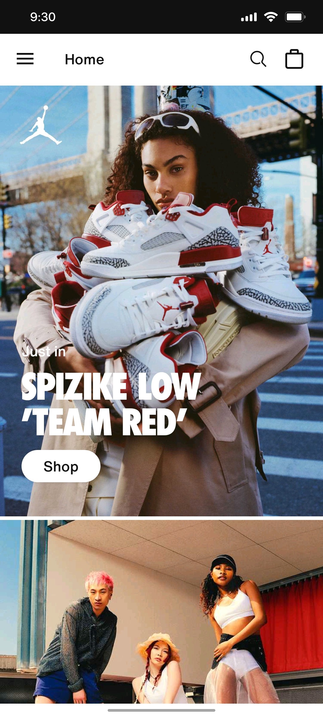 Nike App Shop Screen