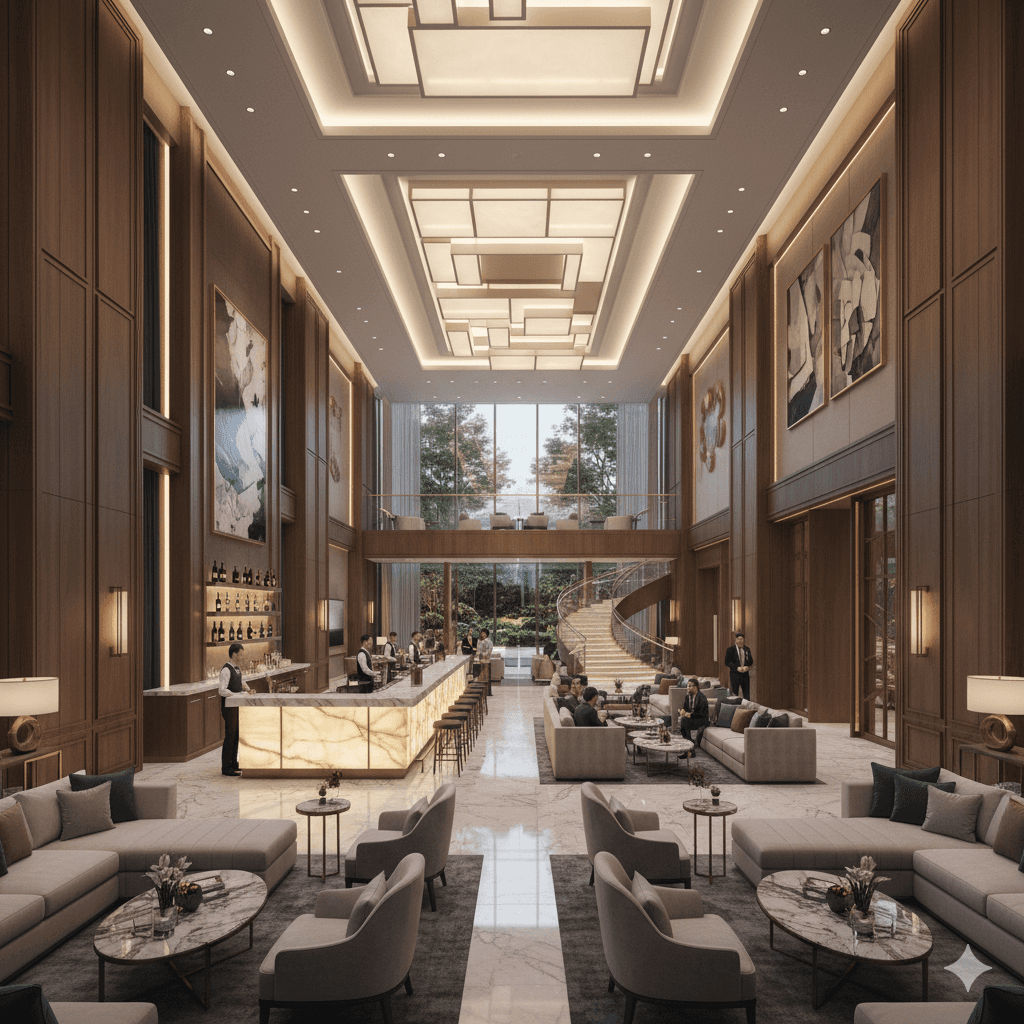 M3M The Cullinan Noida: Luxury clubhouse interior