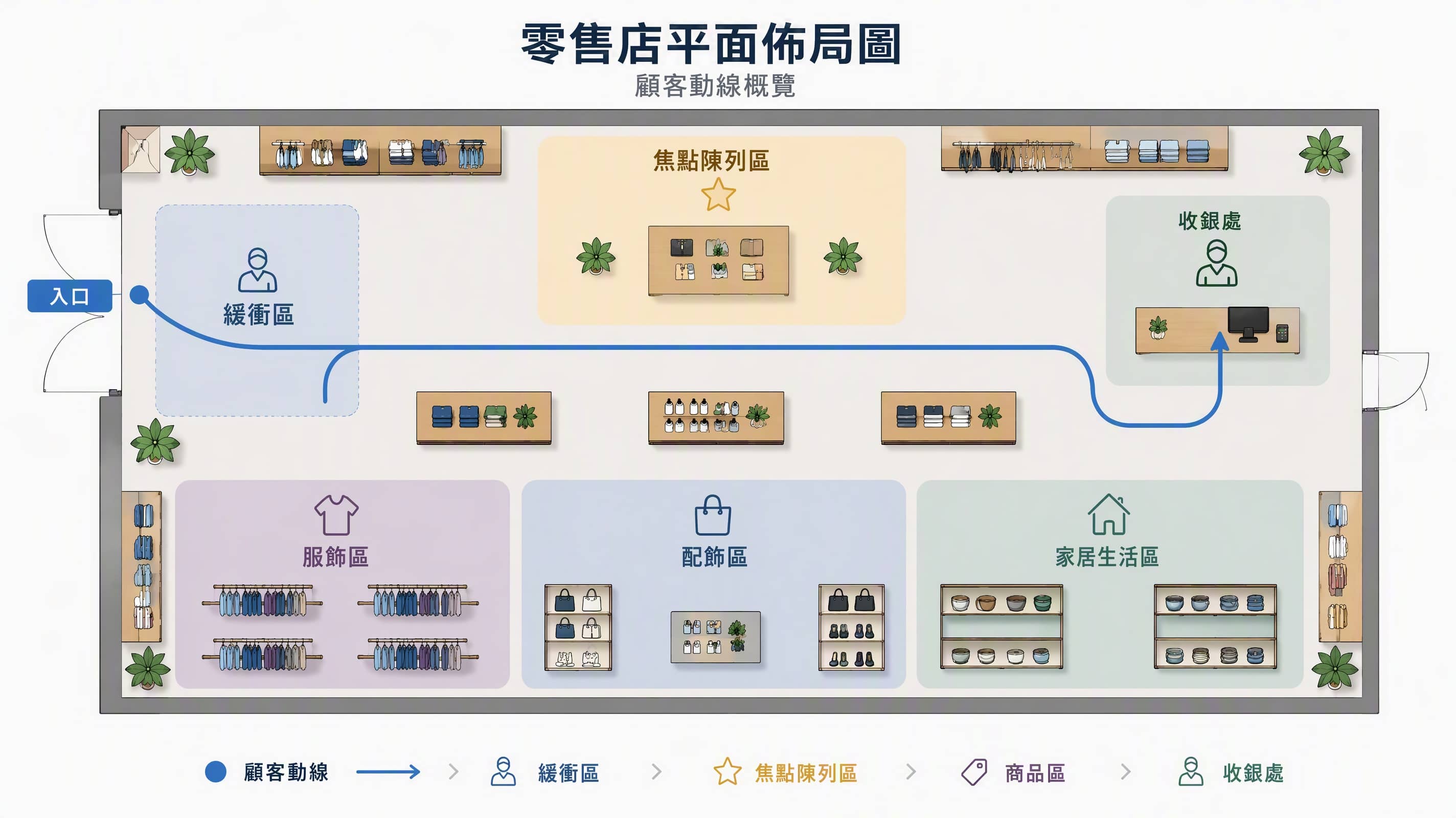 零售動線規劃3 Flow