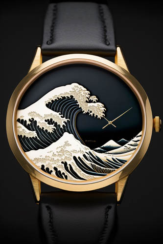 Great Wave wristwatch concept