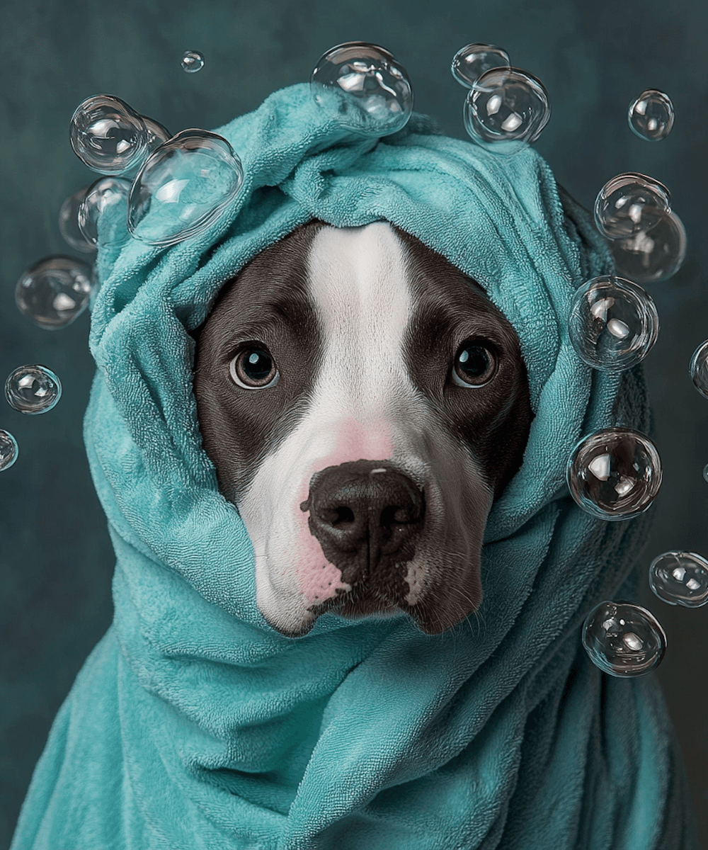 happy puppy portrait