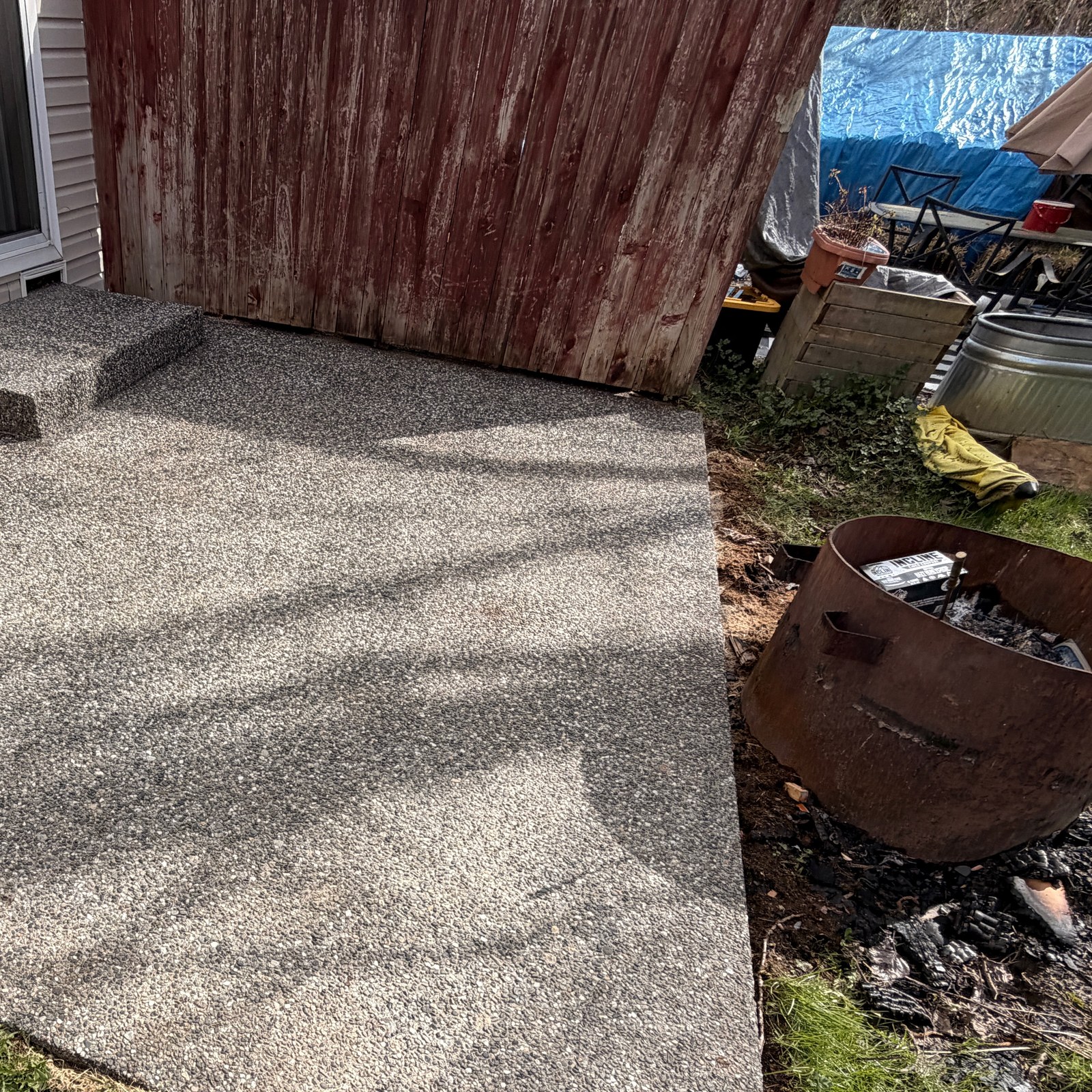 After: backyard patio pressure washing by Peterson Property Services in Lake Stevens, WA