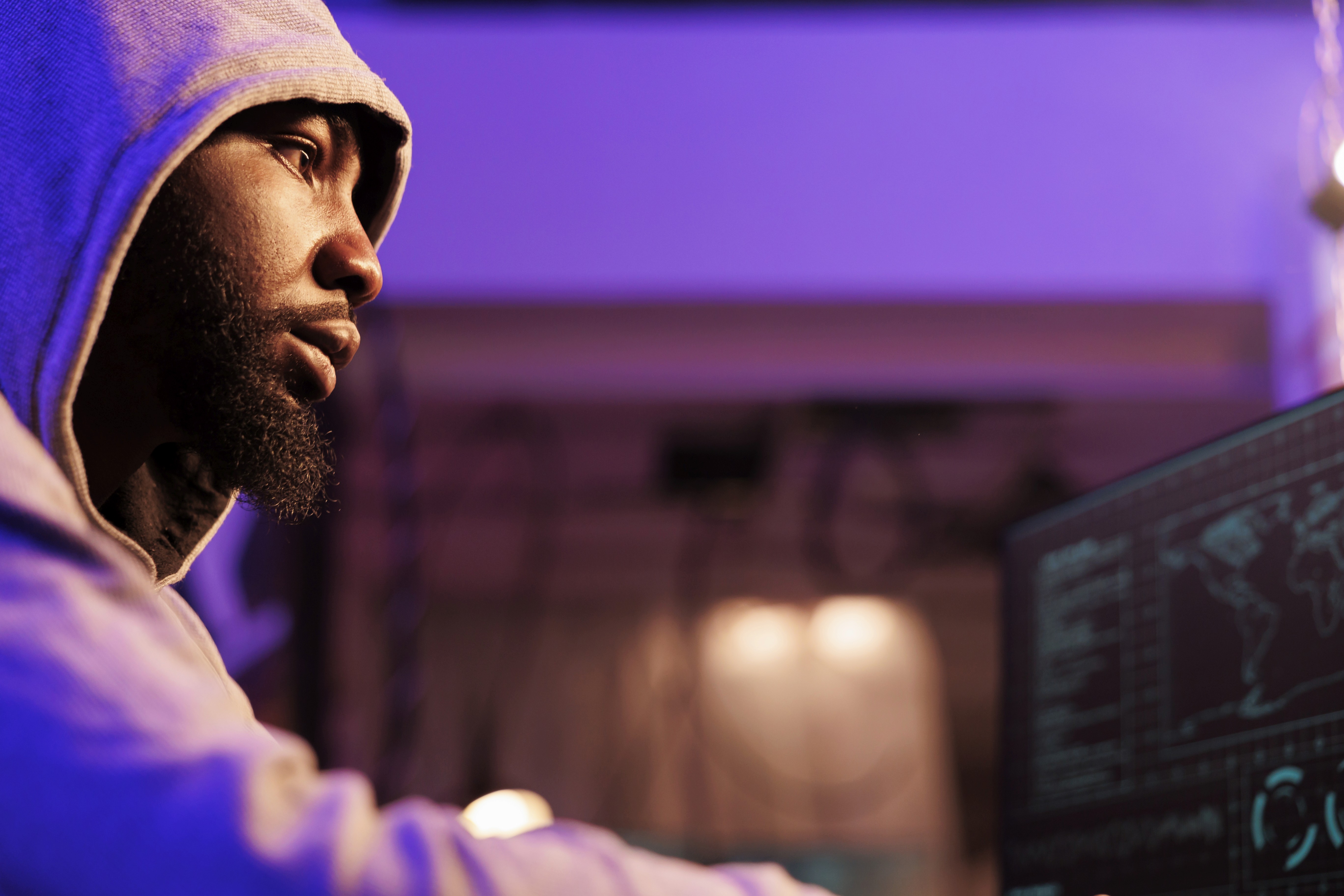 Man on computer