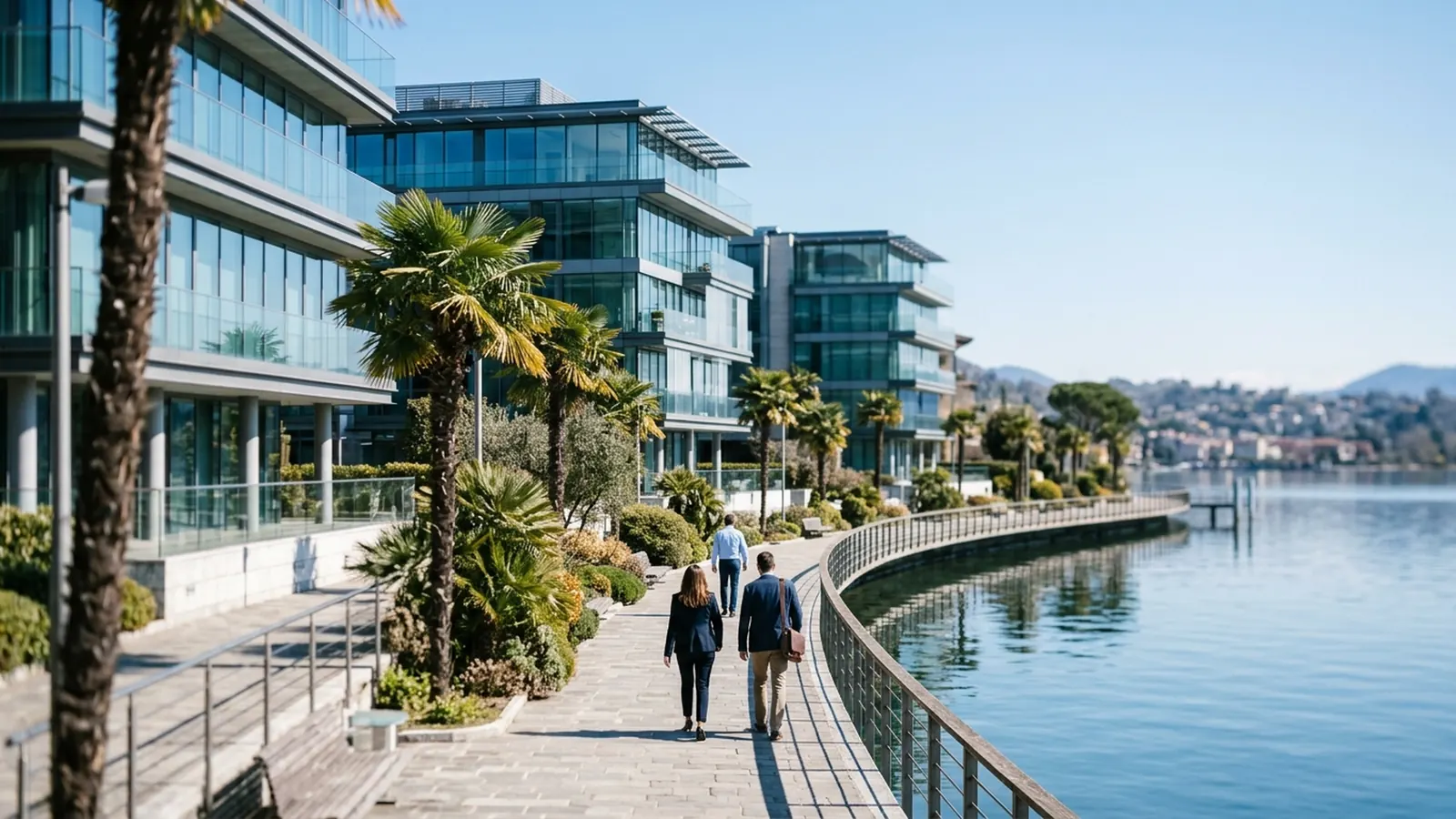 Quartier d'affaires des Berges du Lac à Tunis, pôle des centres d'appel francophones