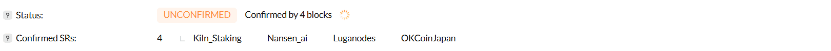A TRON transaction on Tronscan