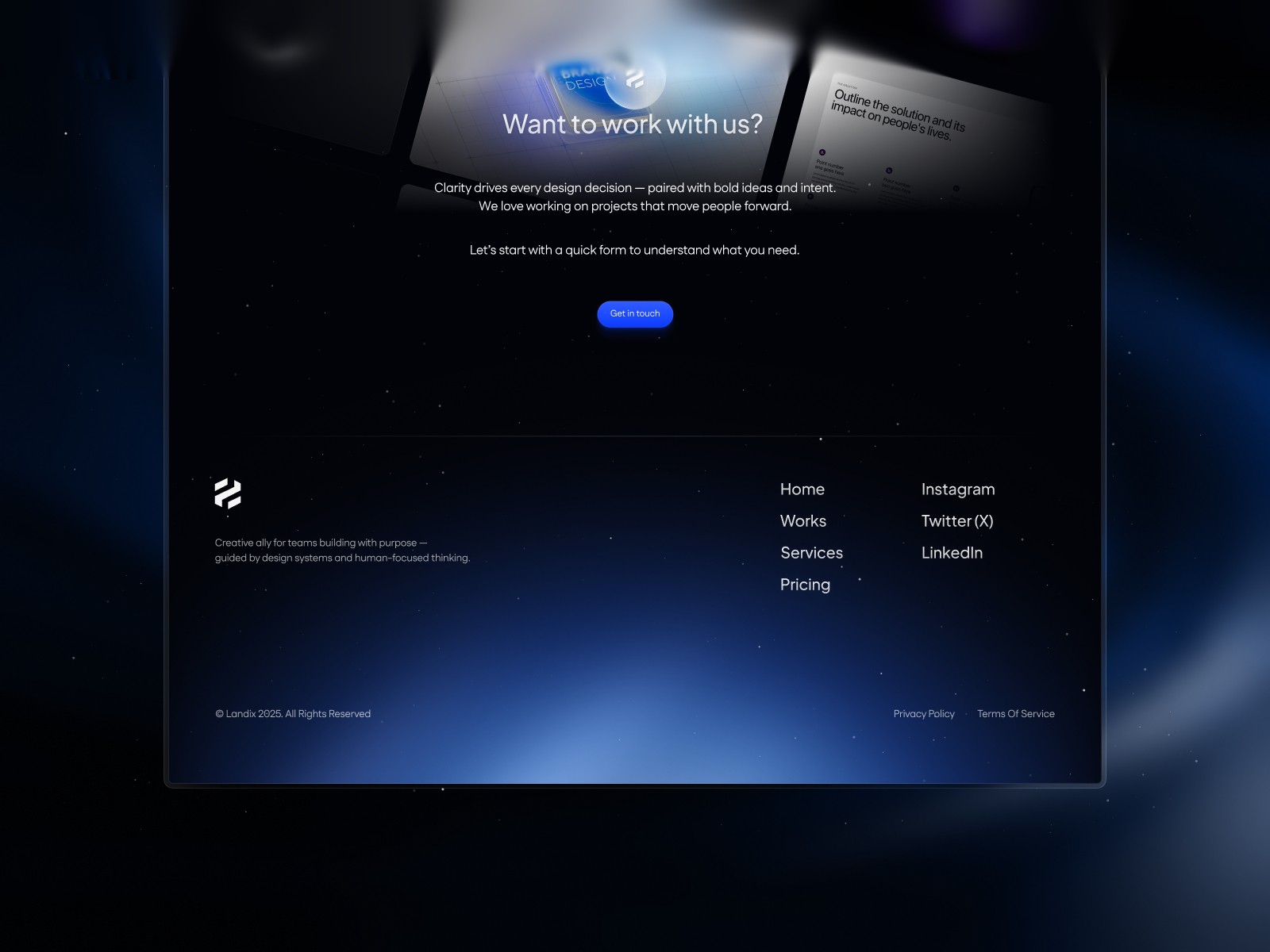 Landix — 高级暗黑现代创意机构官网设计灵感