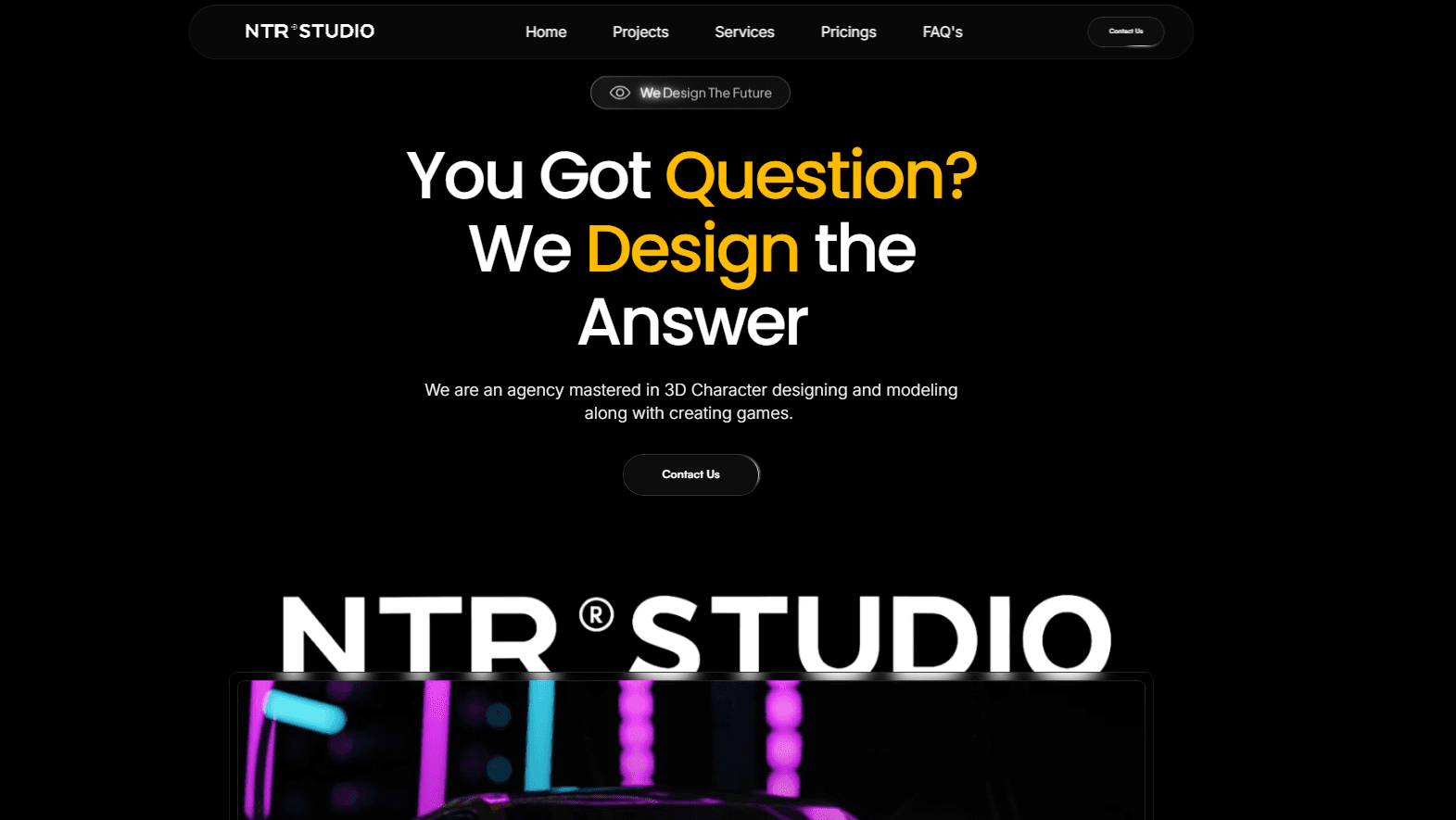 LensRef Hero section