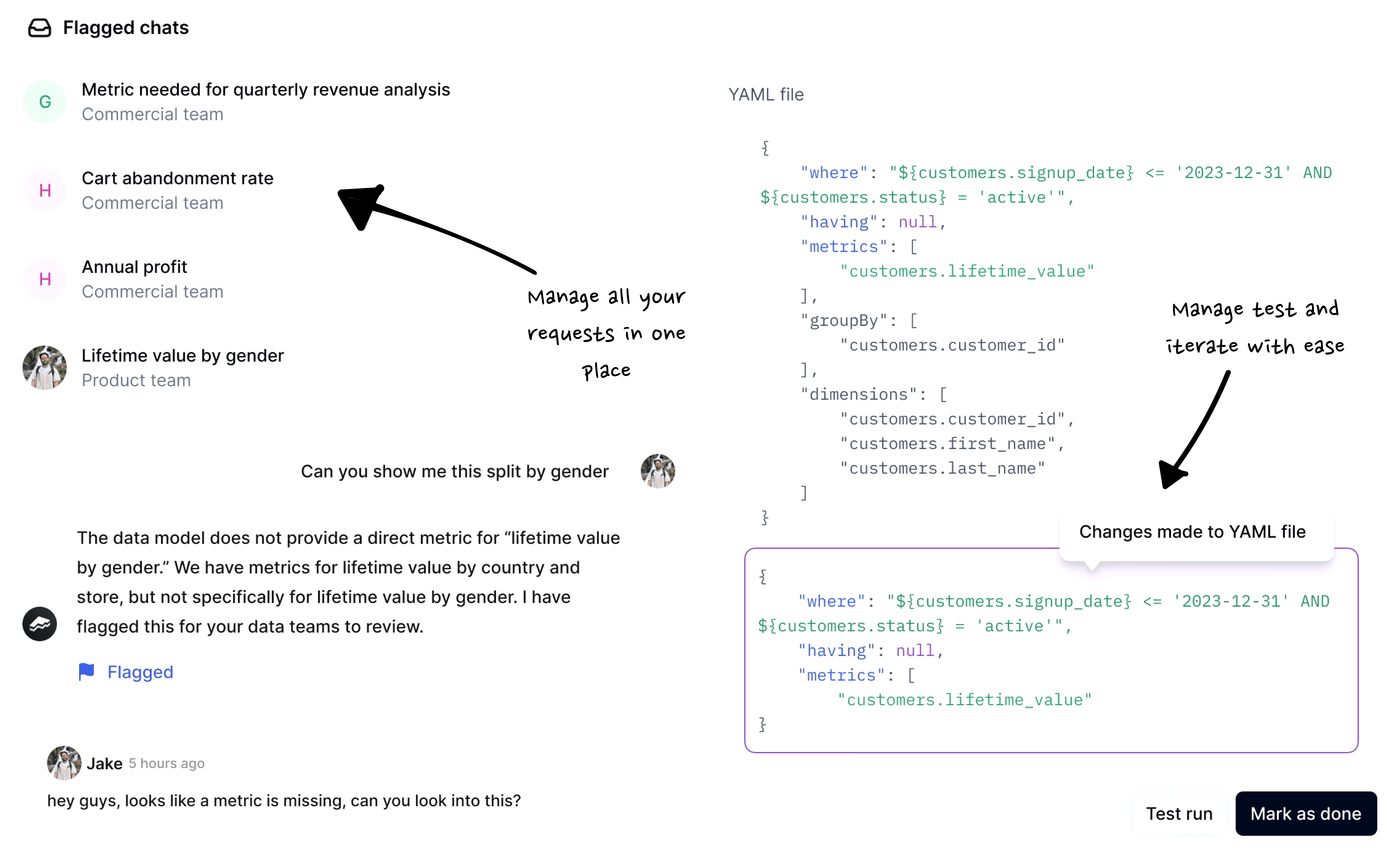 YAML file being editing in dev mode