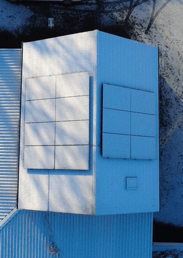 solar panel on the hill