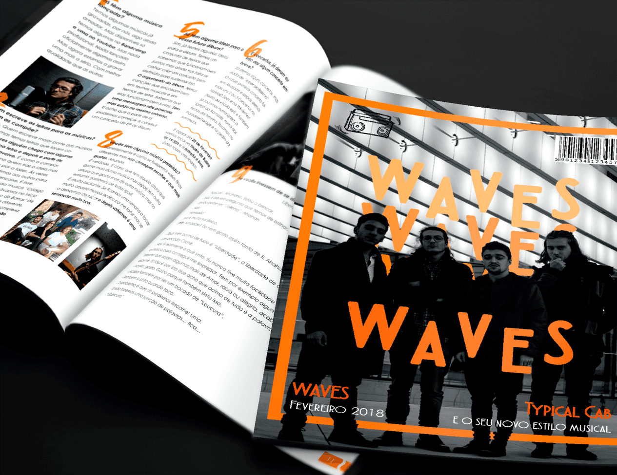 Waves Music Magazine Design - By Samuel Tomé, Designer & Game Developer