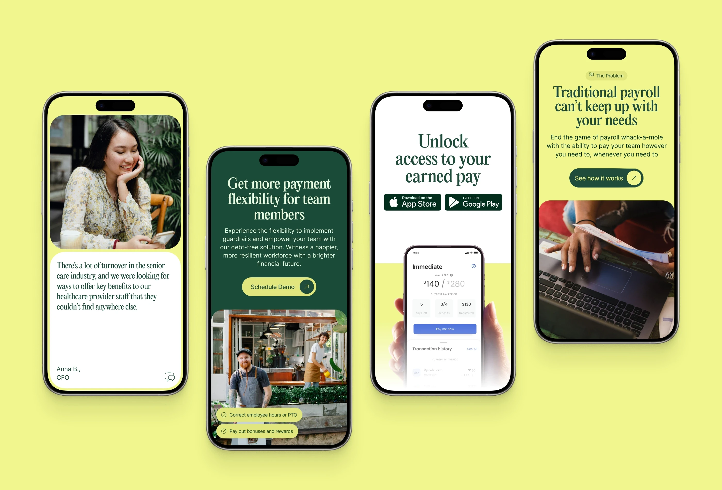 App Screen with open sidebar