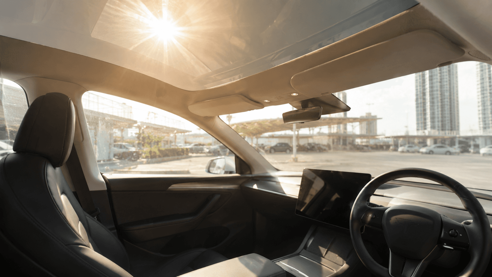Tesla Model Y Juniper Model 3 Highland panoramic roof cabin heat Thailand