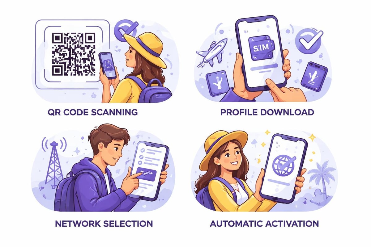 ESIM installation process