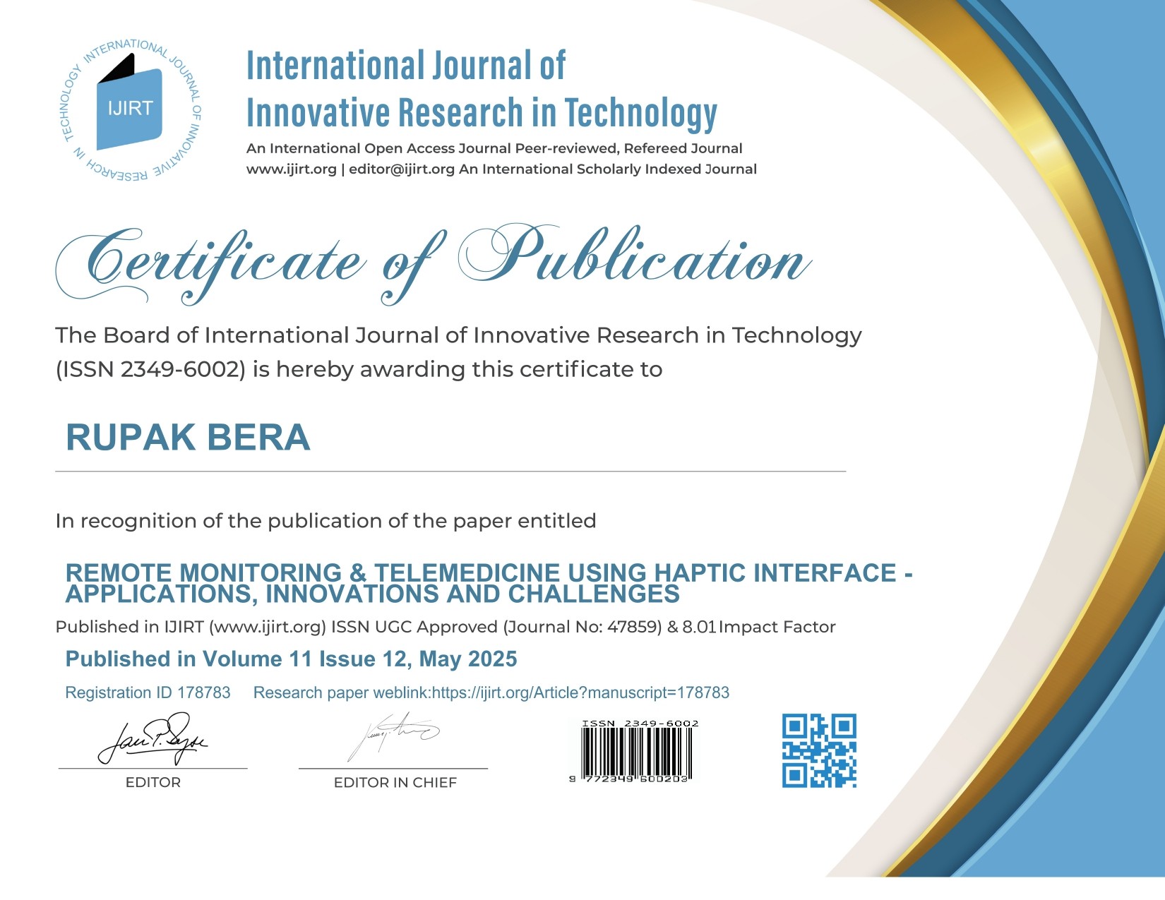 PublicationCertificate
