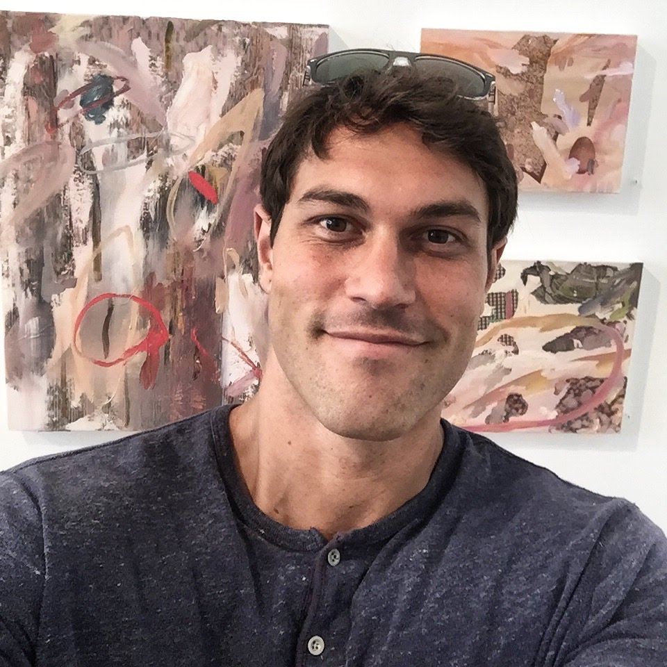 Girl with glasses look up