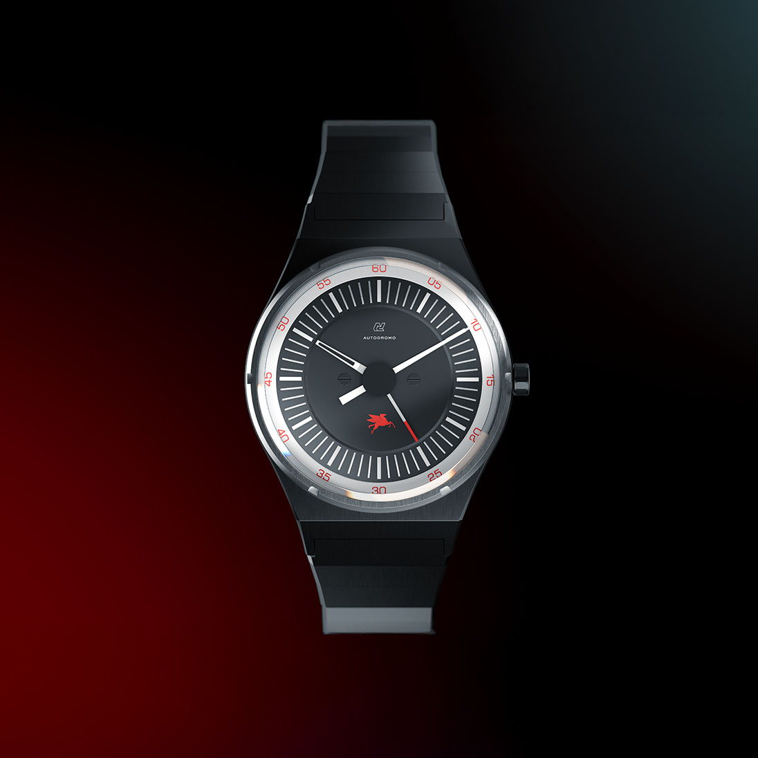 Front view of an Autodromo Group D watch