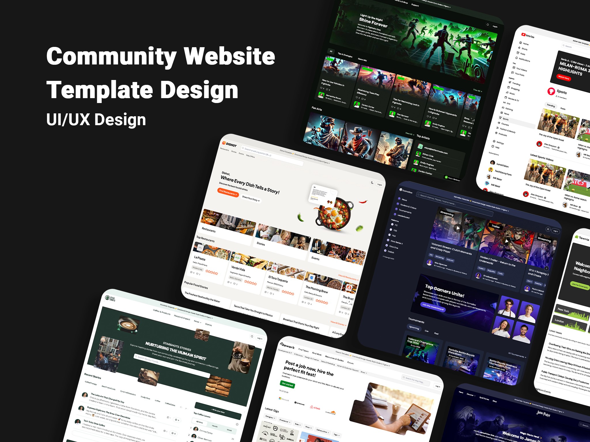 Community Website Template Design
