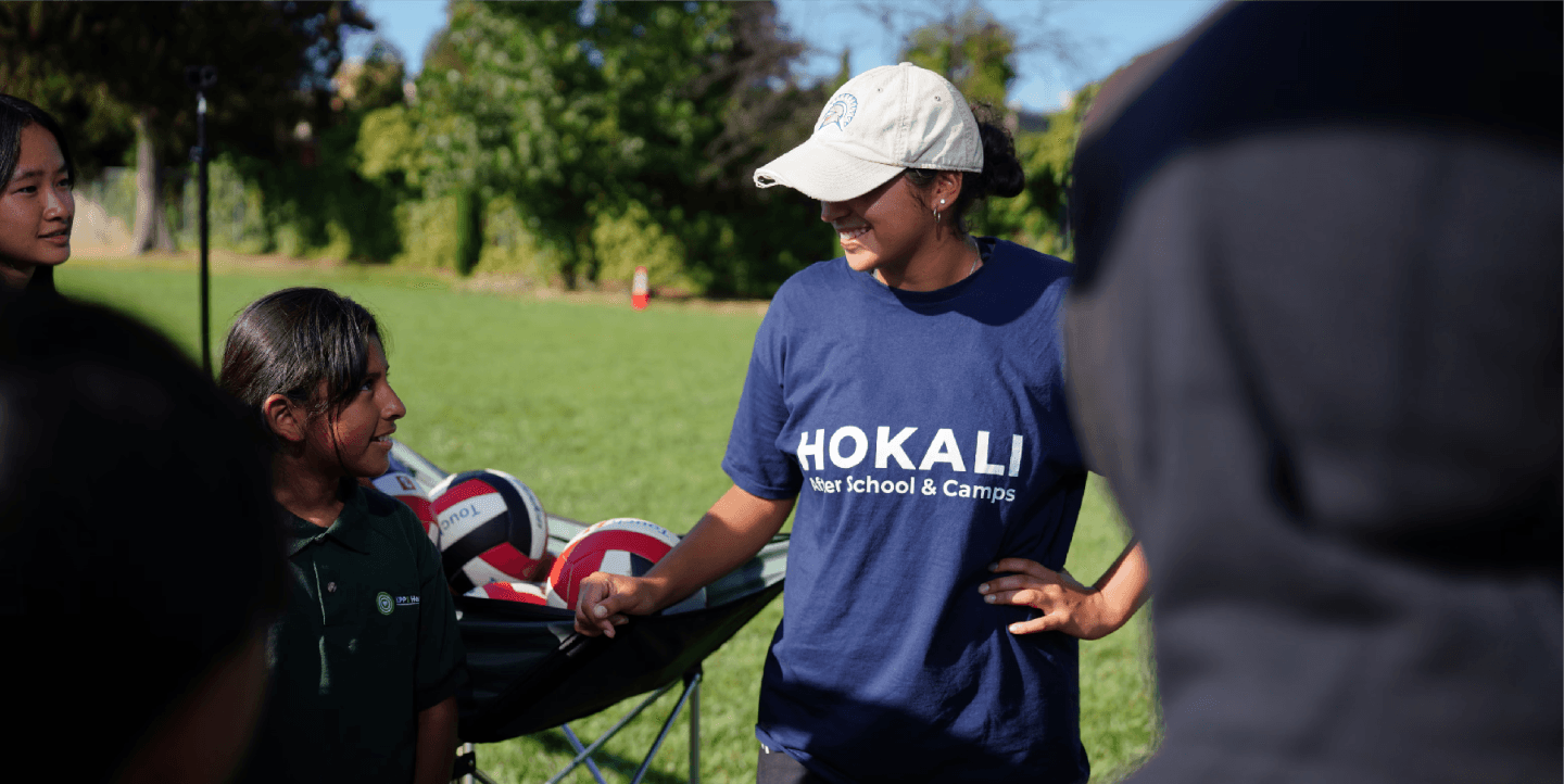 HOKALI educator leading ELOP-aligned after-school enrichment activities with students outdoors